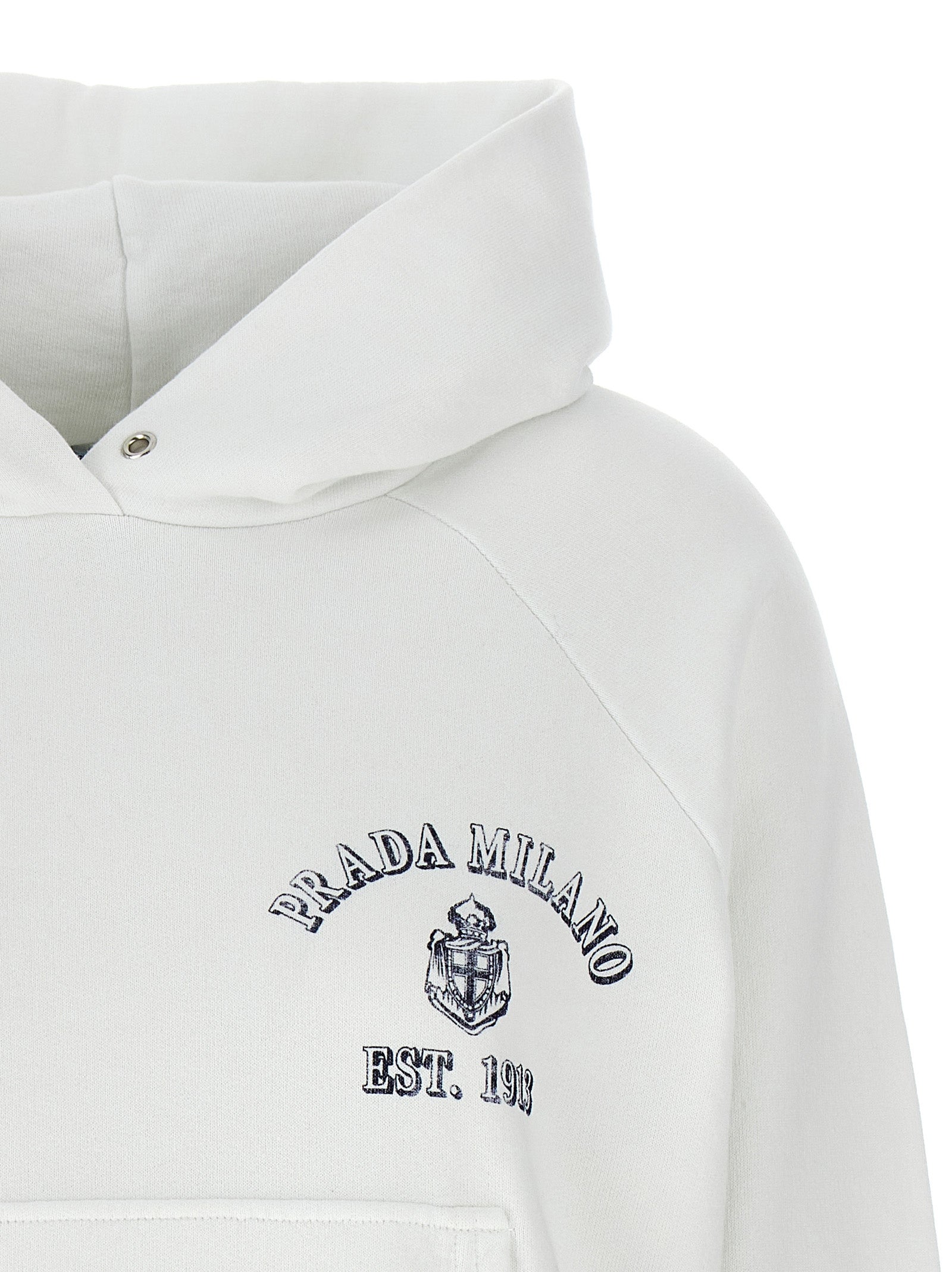 White Cotton Sweatshirt