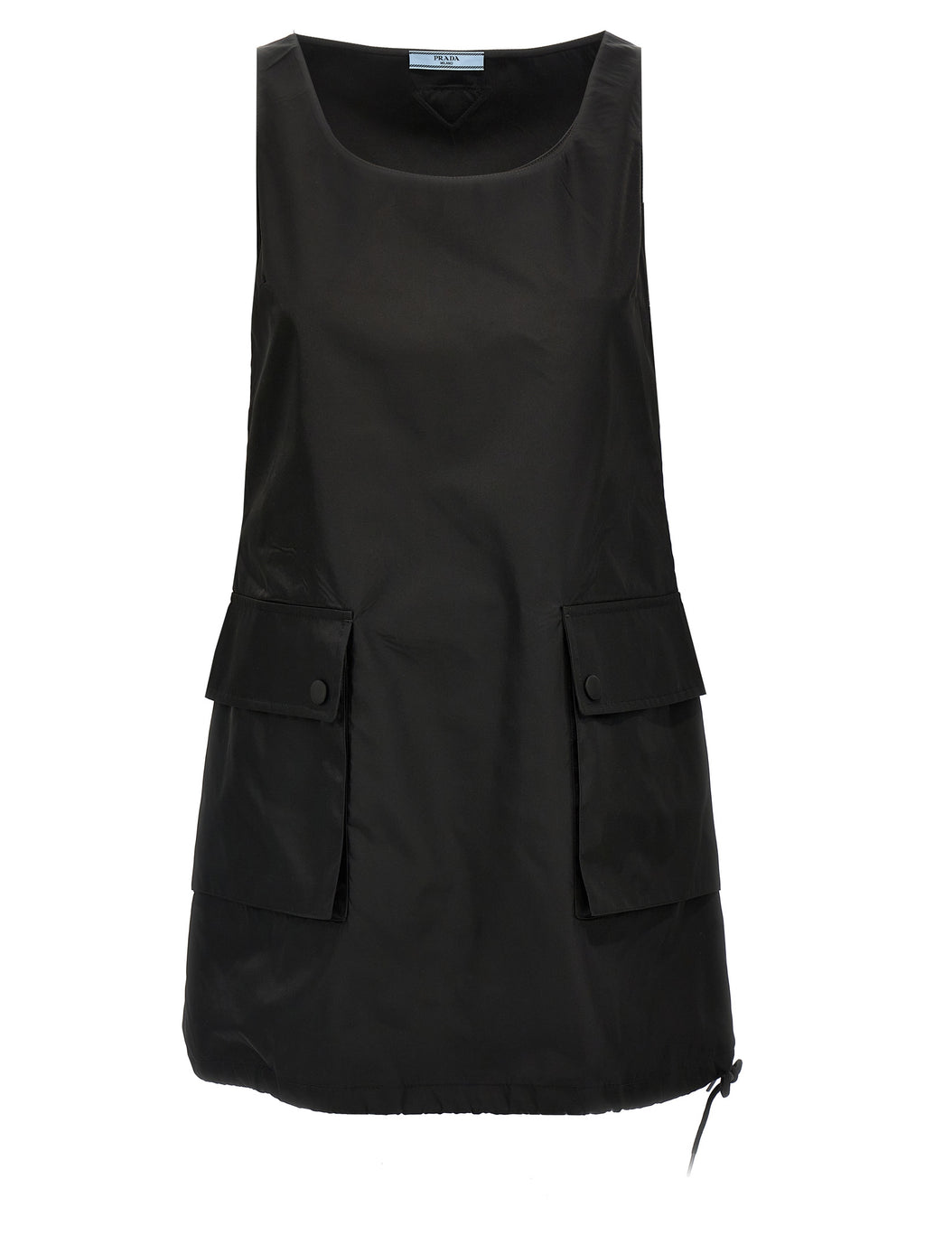 Black Polyamide Short Dress