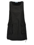 Black Polyamide Short Dress