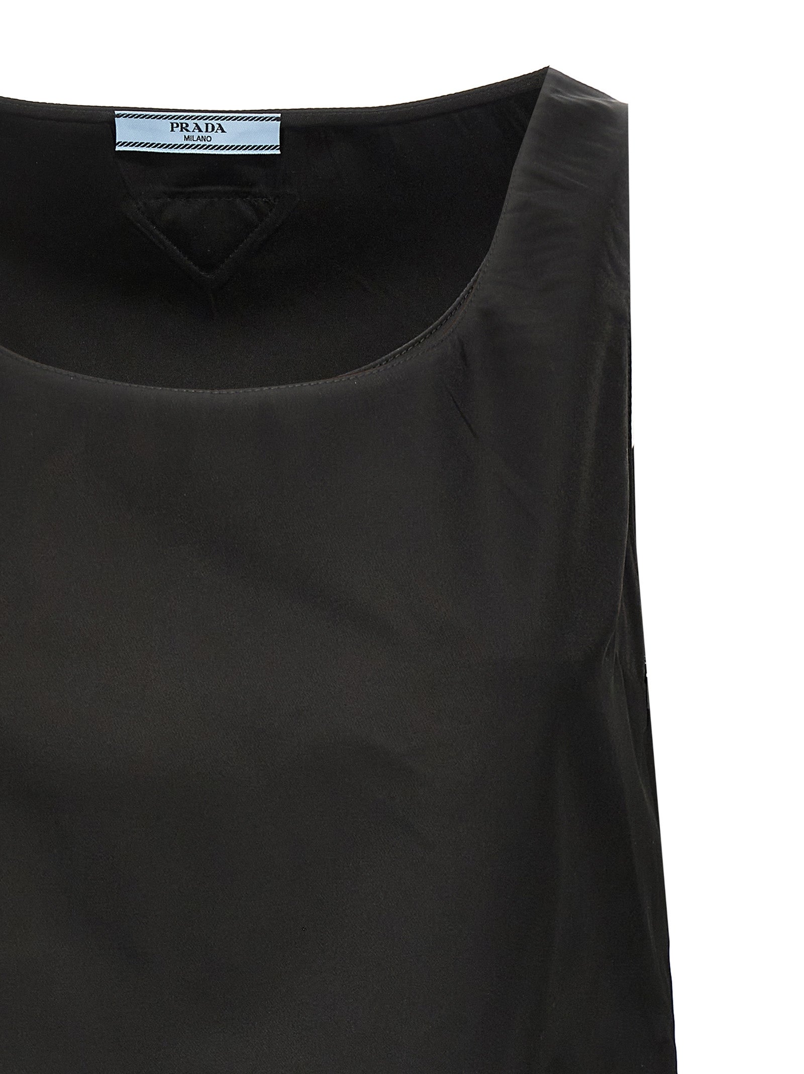 Black Polyamide Short Dress