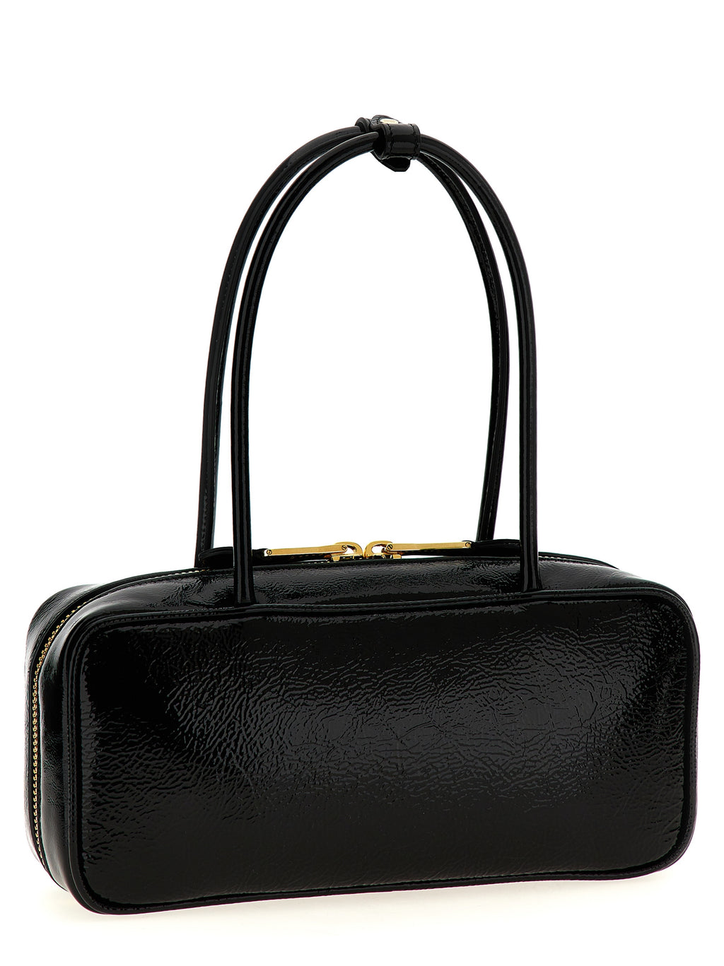 Black Lamb Leather Handbag