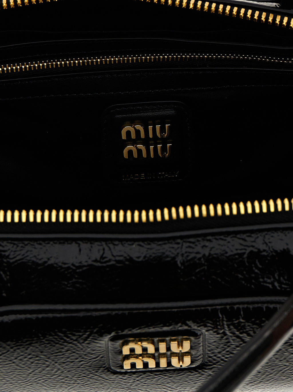 Black Lamb Leather Handbag