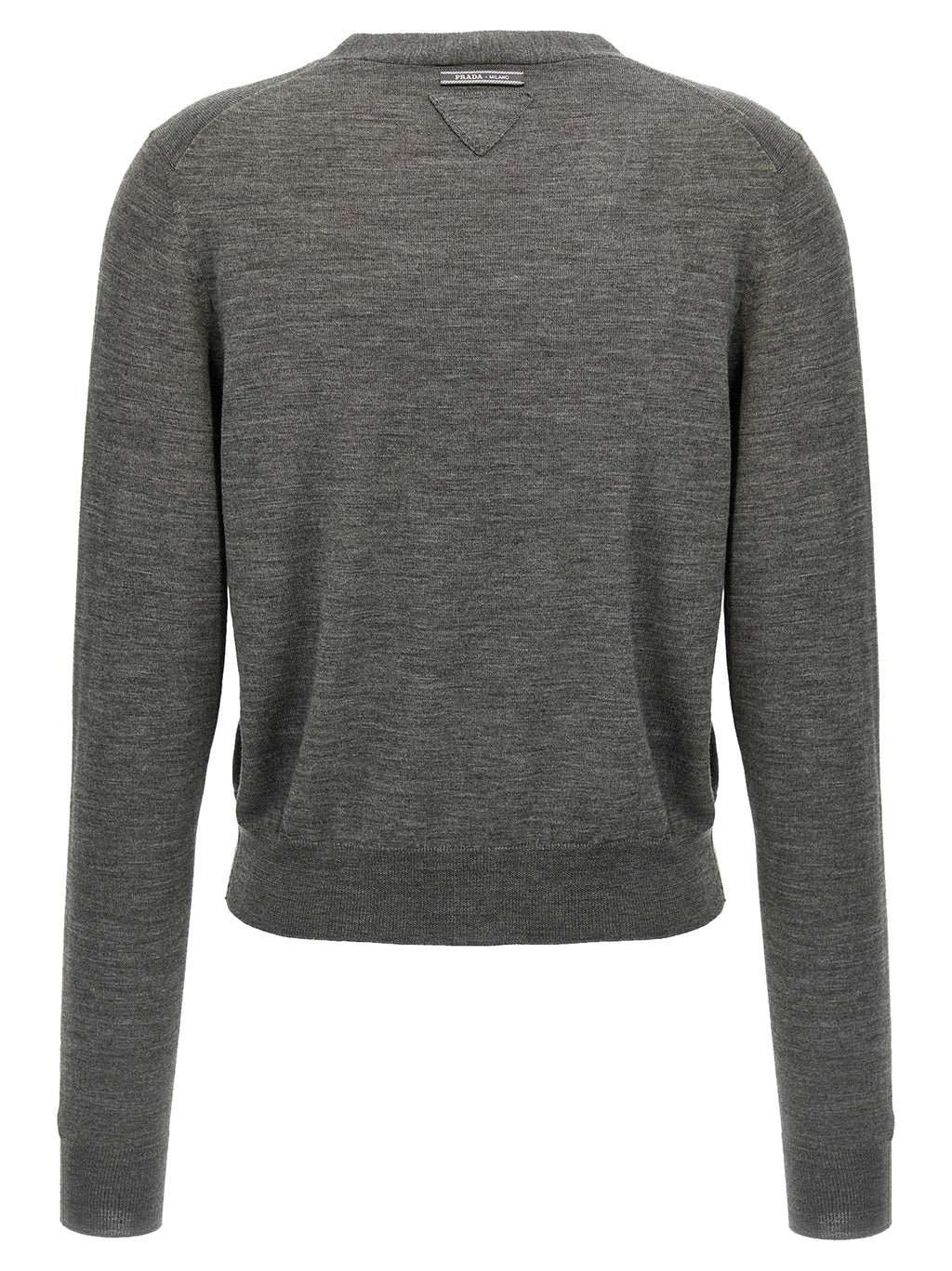 Gray Virgin Wool Cardigan