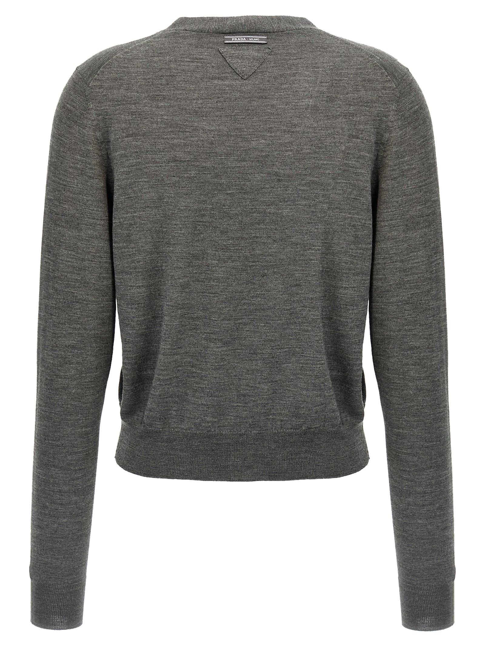 Gray Virgin Wool Cardigan