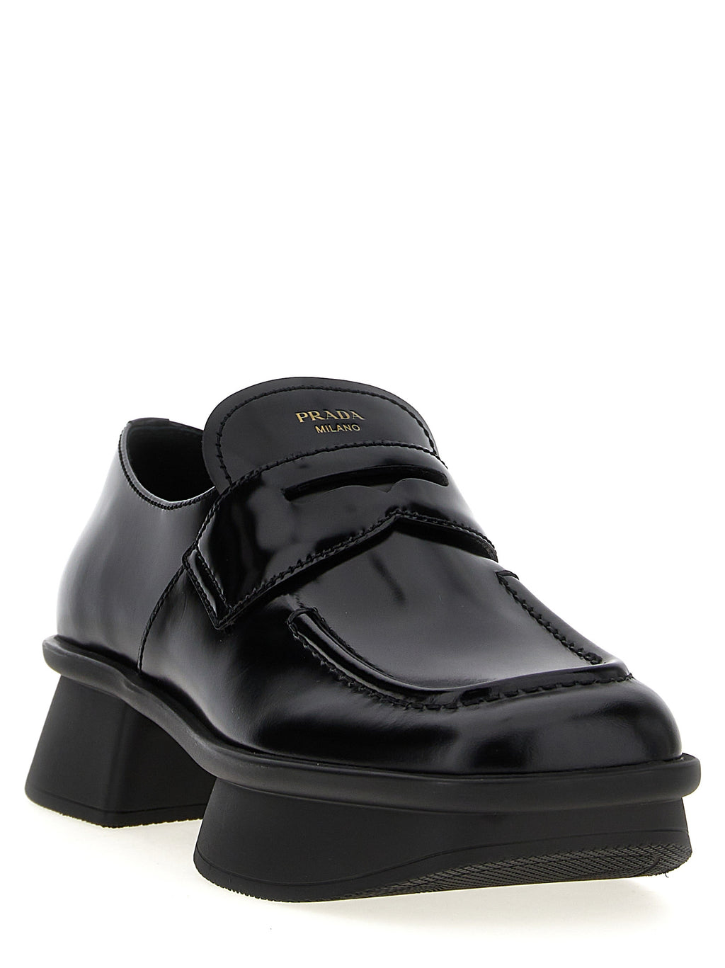 Black Calfskin Slip-On Loafers