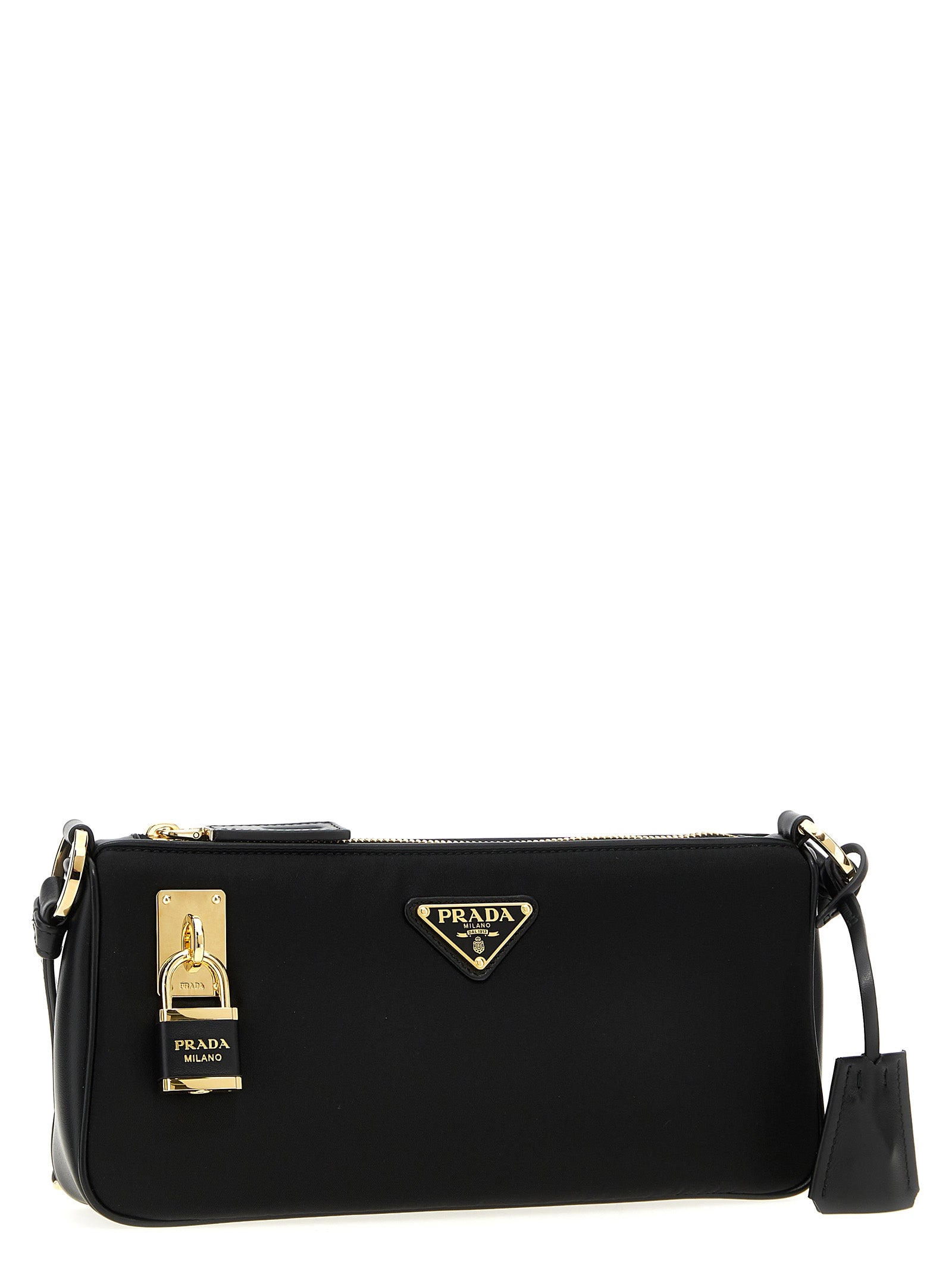 Black Polyamide Shoulder Bag