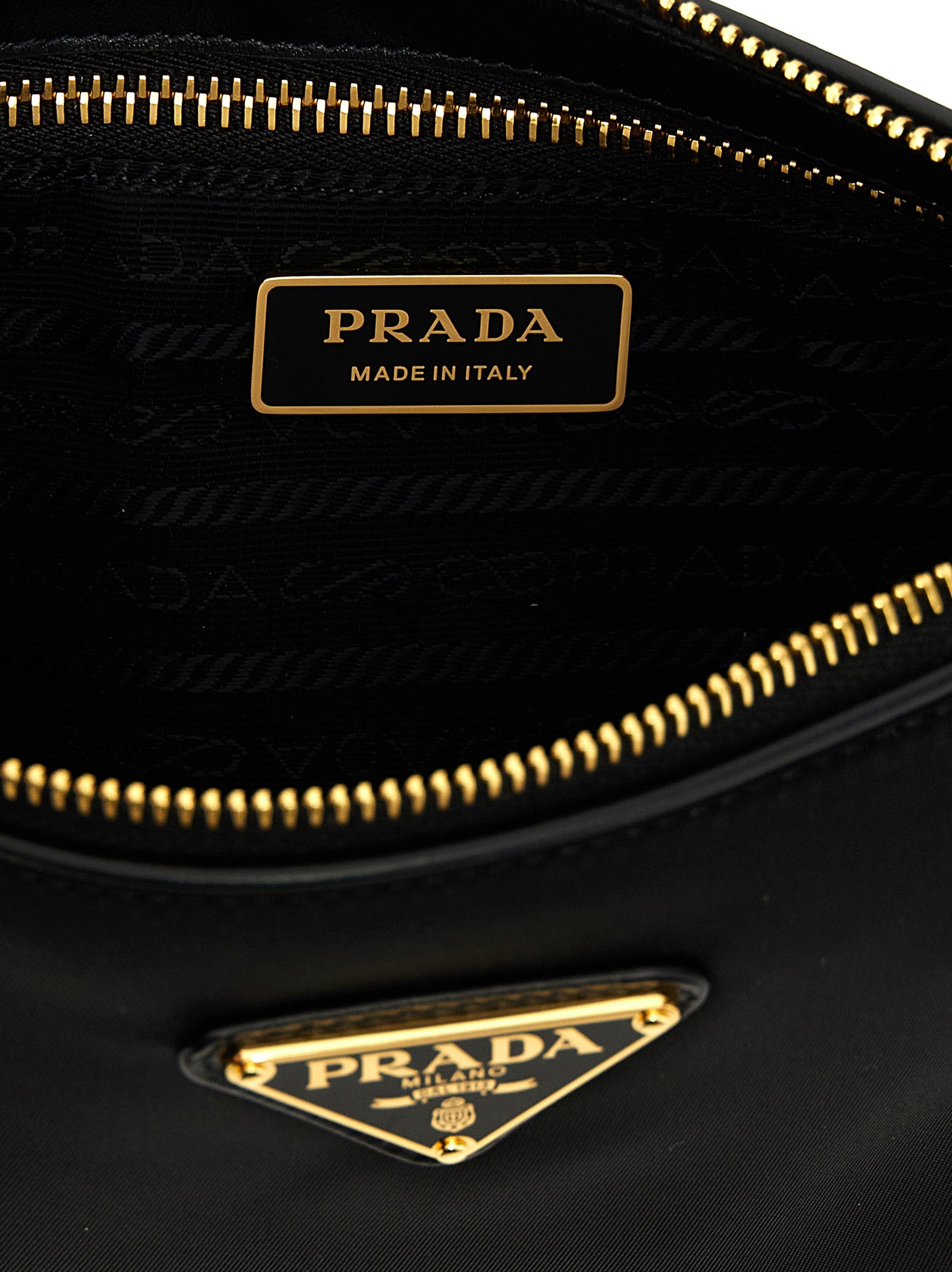 Black Polyamide Shoulder Bag