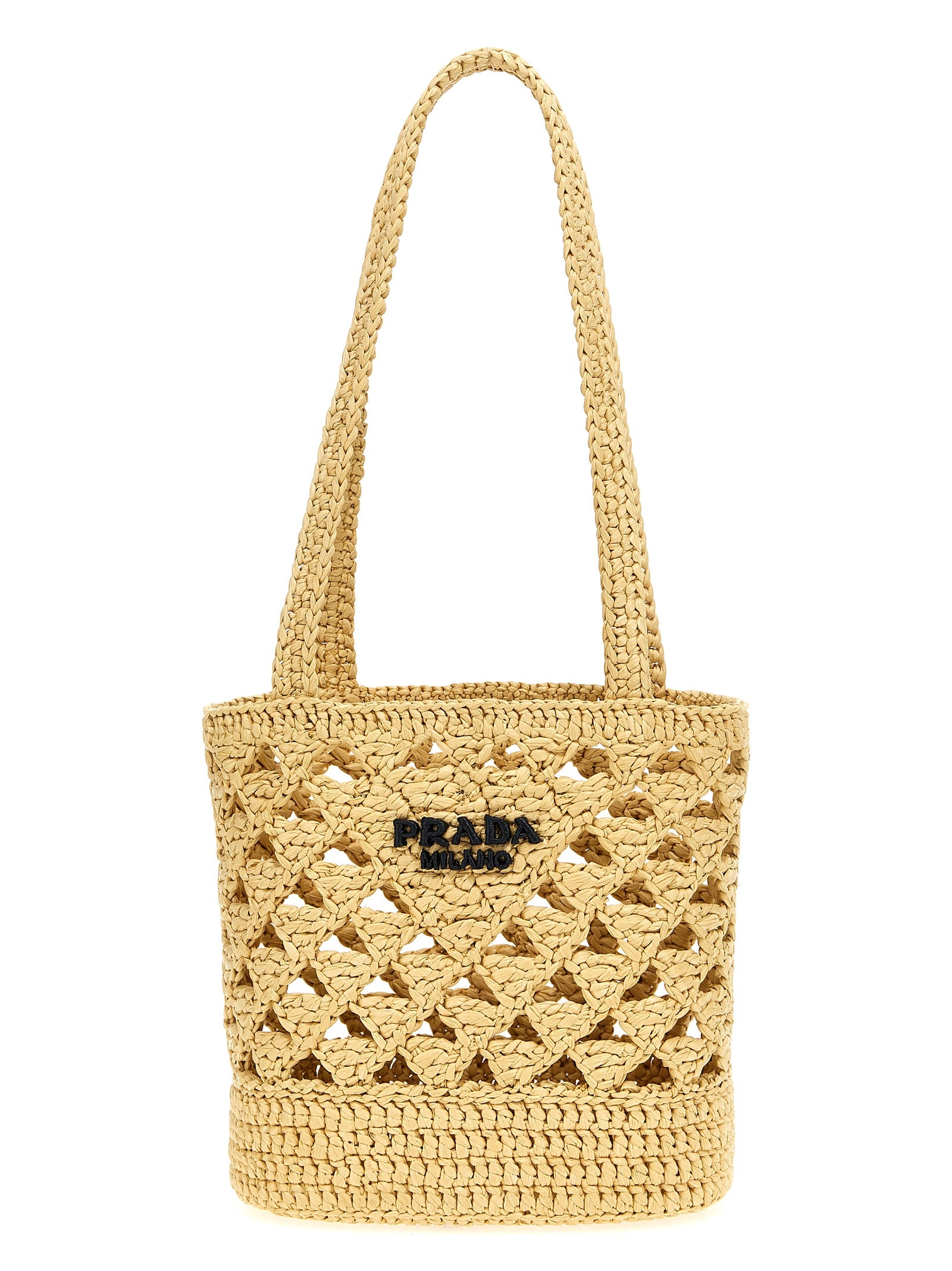 Beige Viscose Handbag