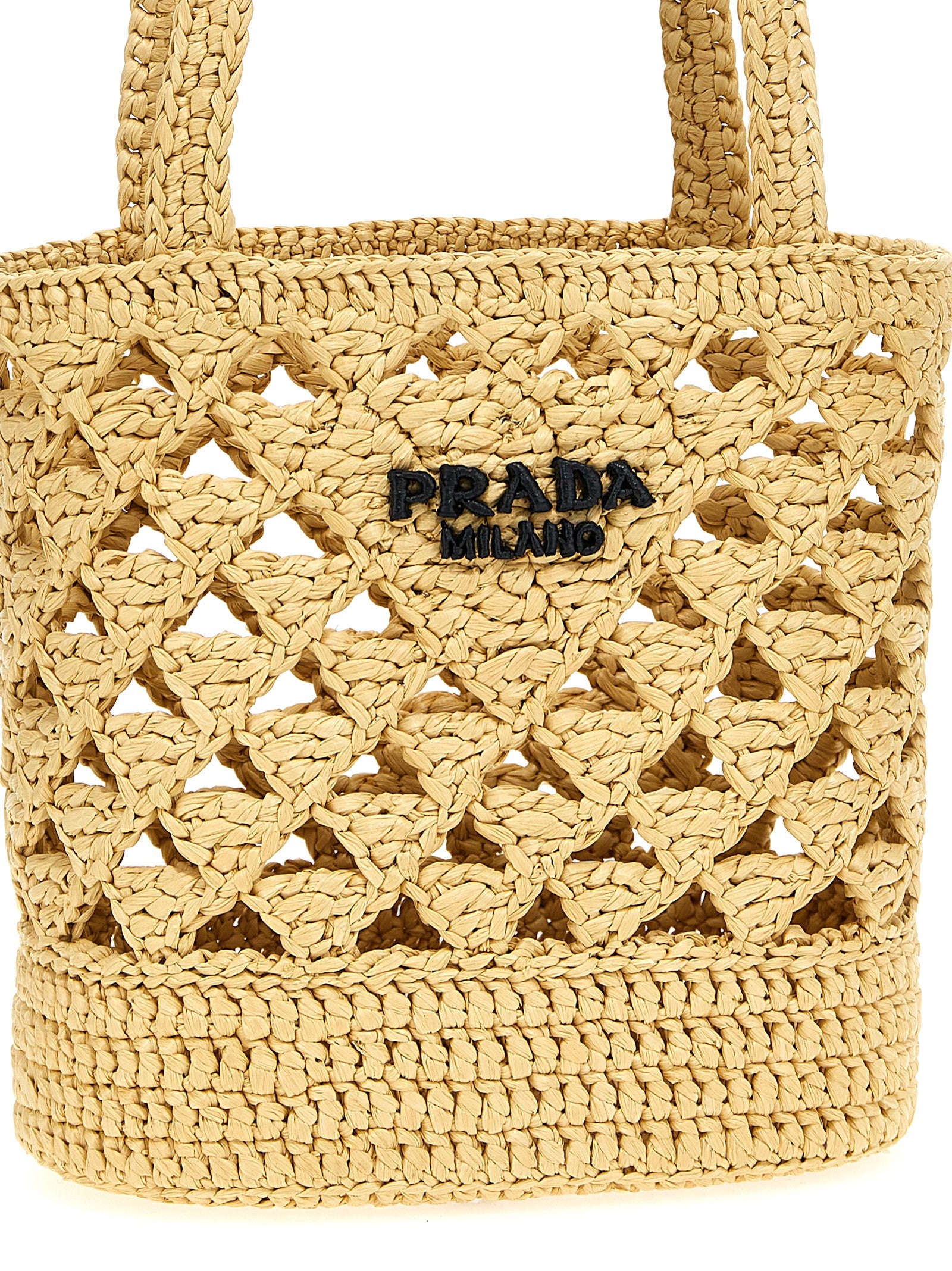 Beige Viscose Handbag