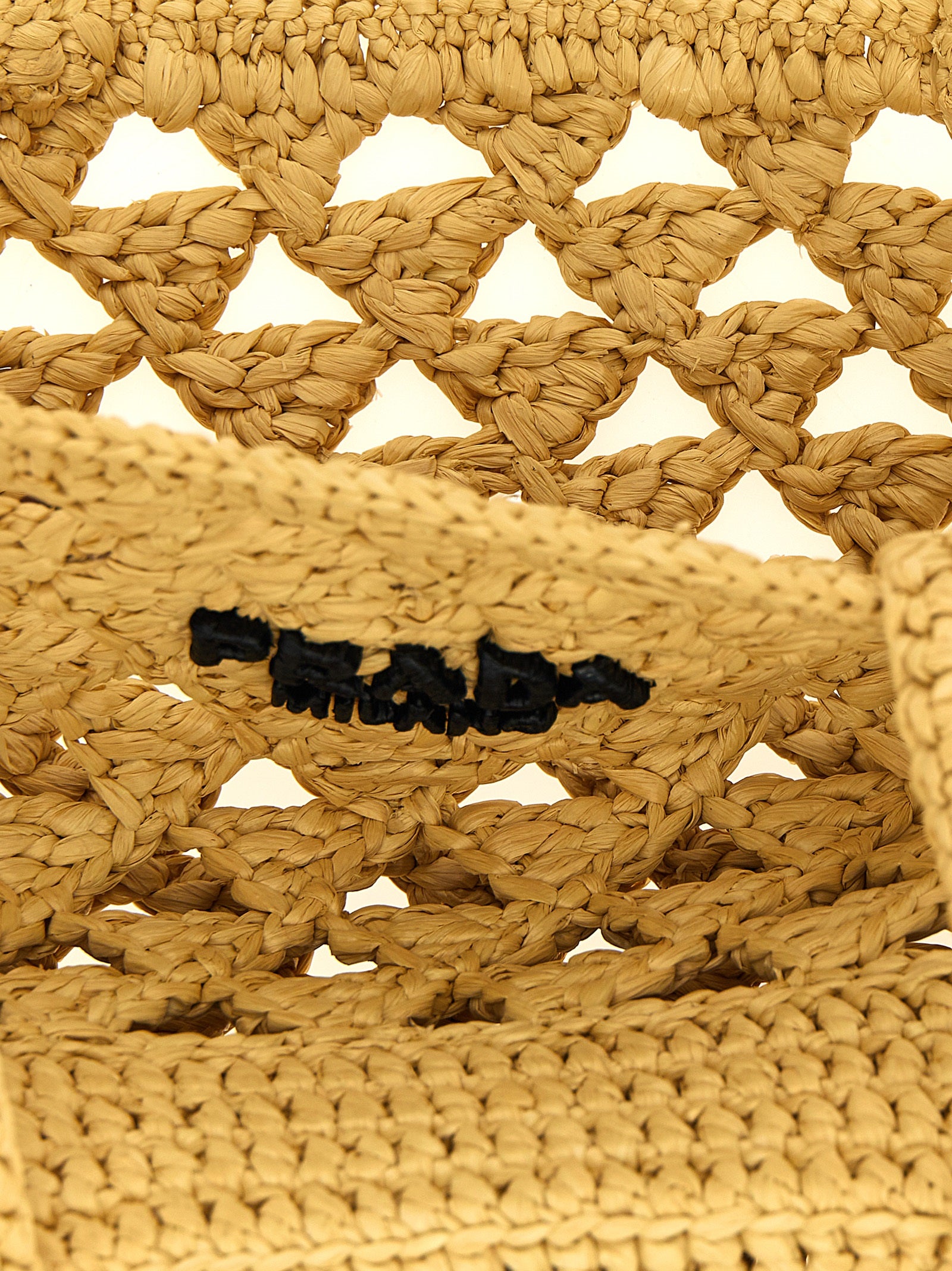 Beige Viscose Handbag