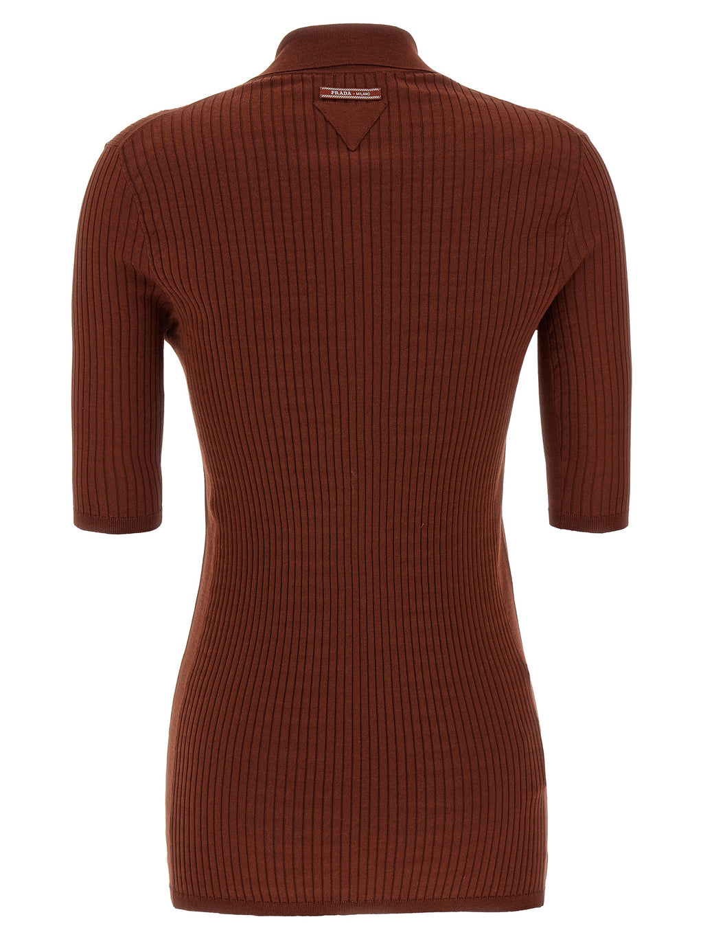 Brown Cotton Polo Shirt