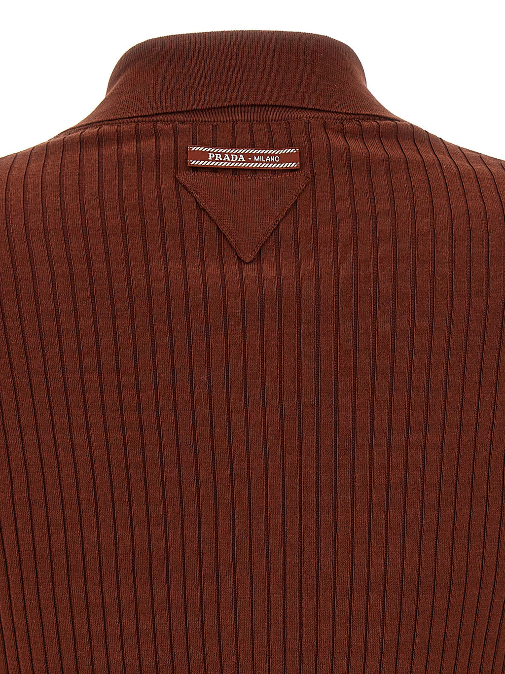 Brown Cotton Polo Shirt