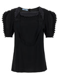 Black Viscose Tank Tops