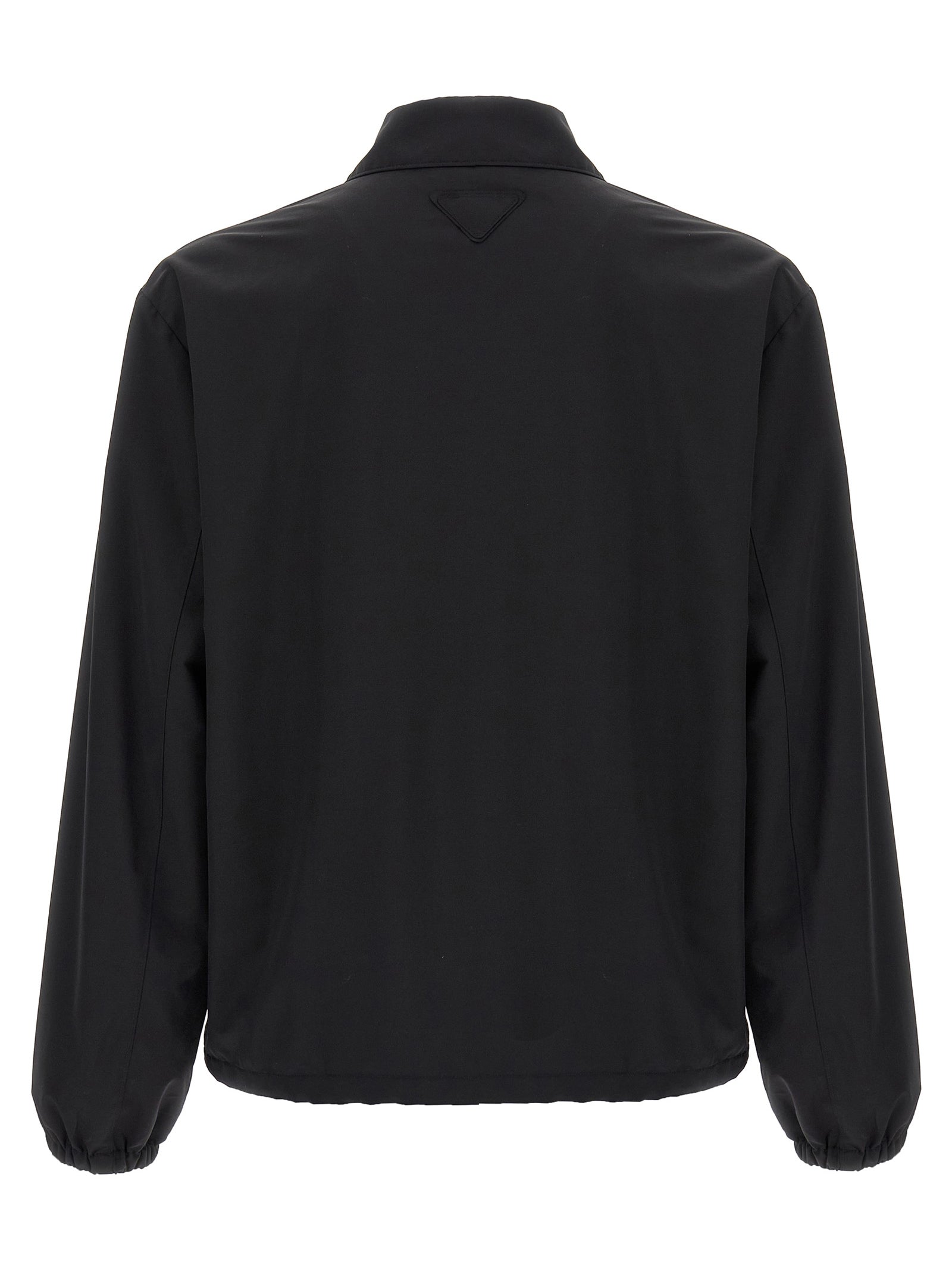 Black Virgin Wool Full-Length Jacket