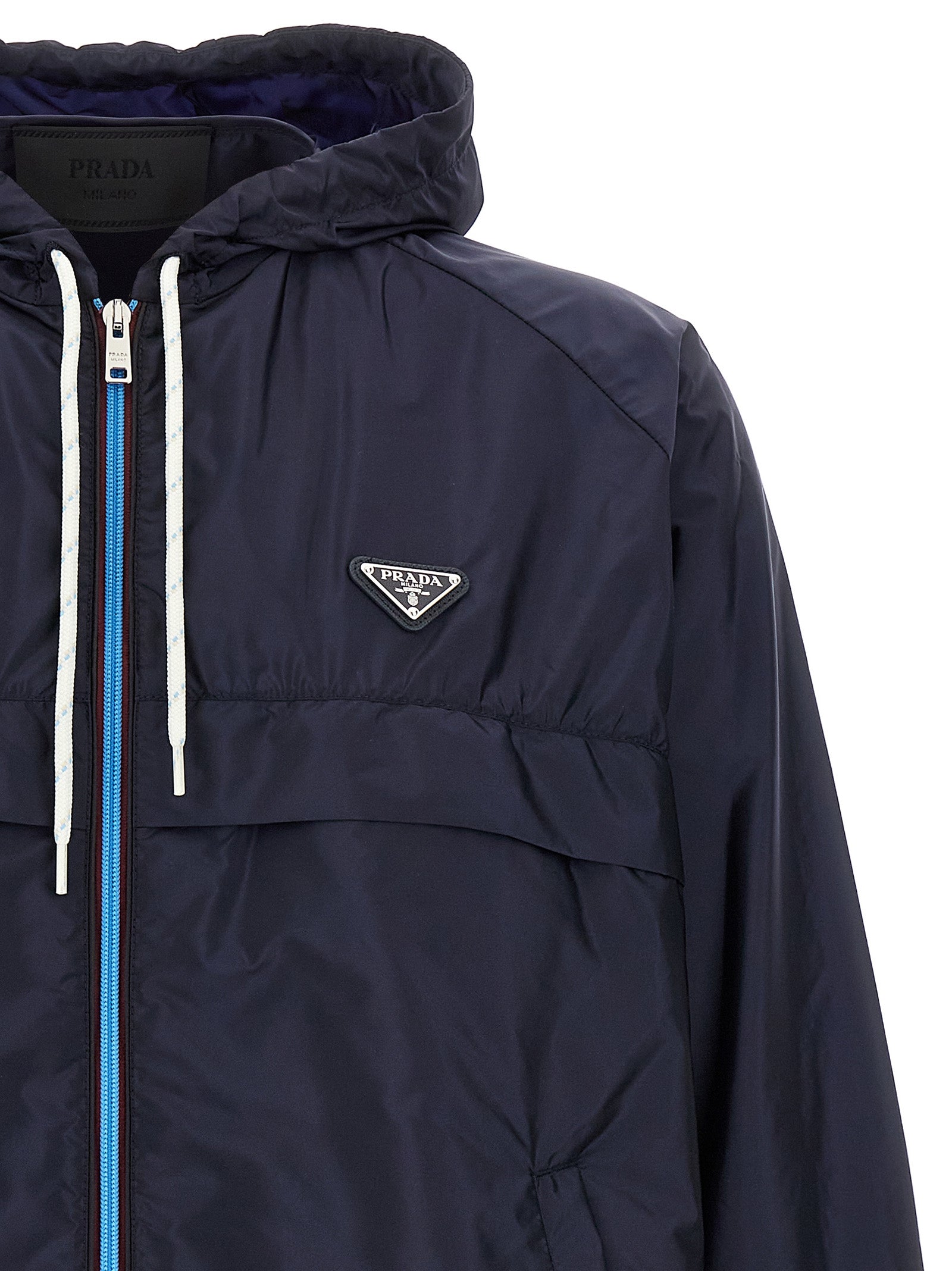 Blue Recycled Polyamide Jacket