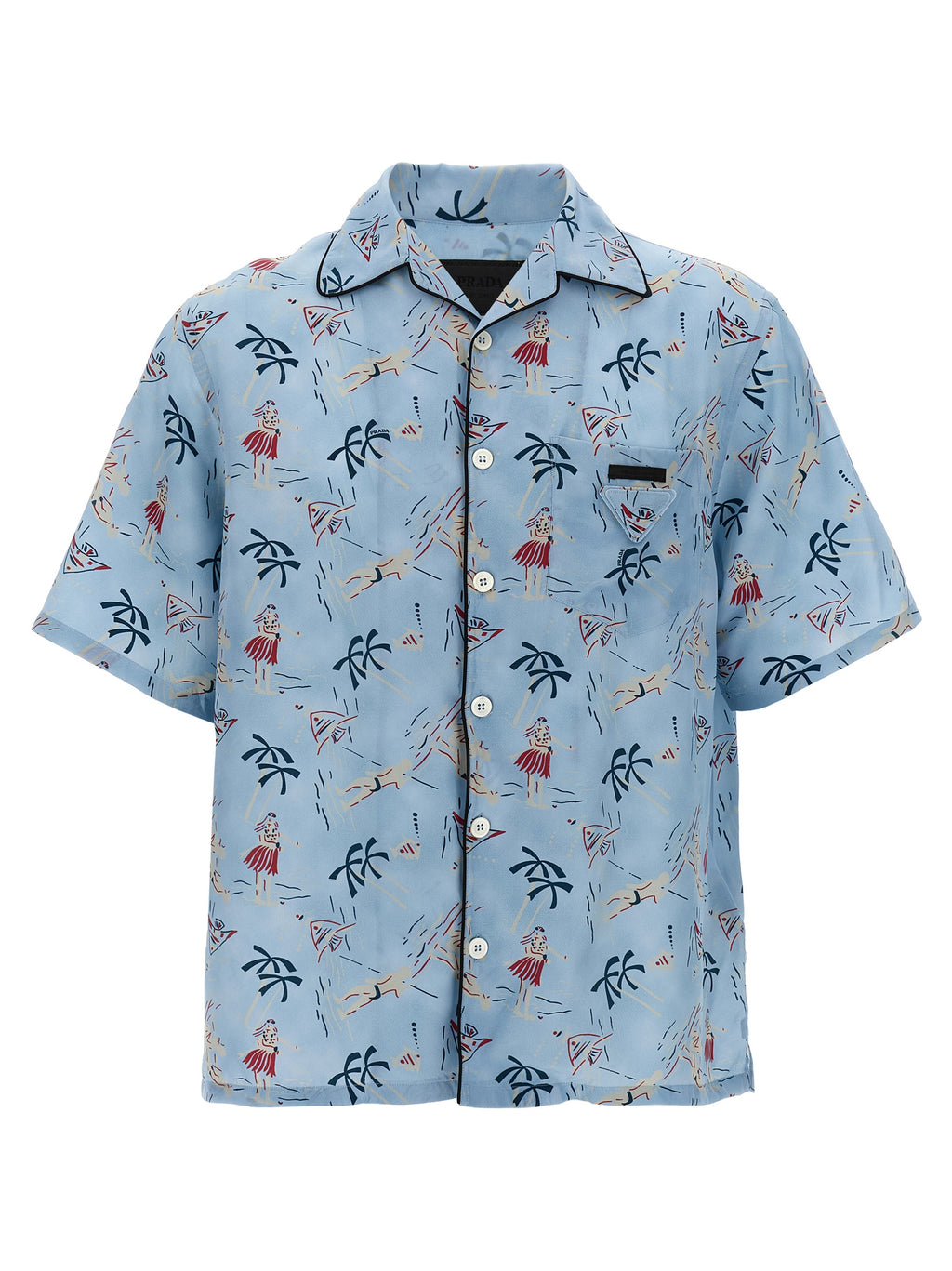 Blue Viscose Blouse