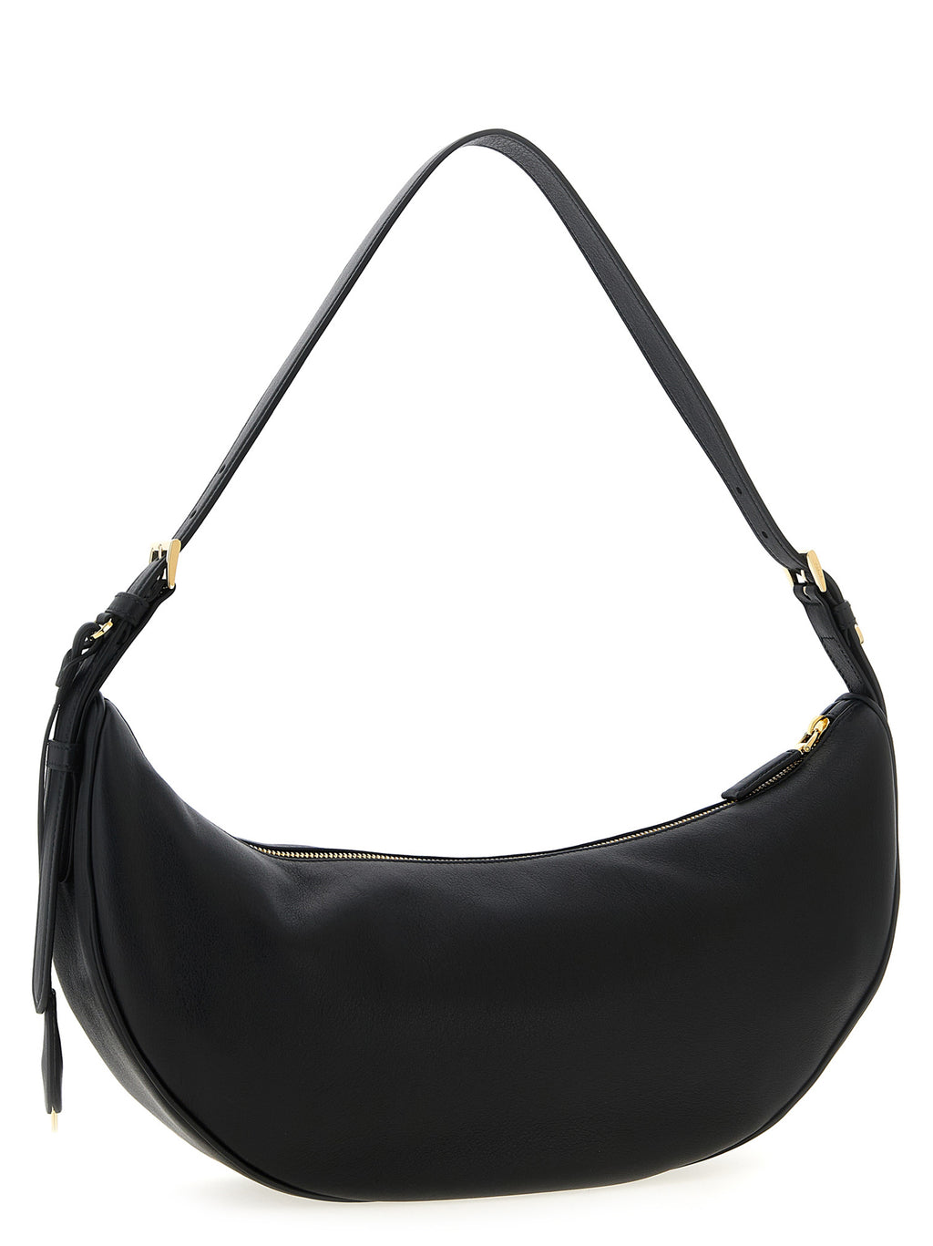 Black Calfskin Shoulder Bag