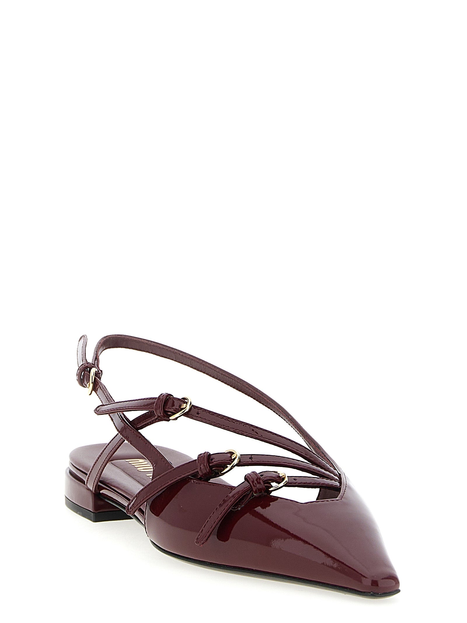 Bordeaux Calfskin Ballet Flats
