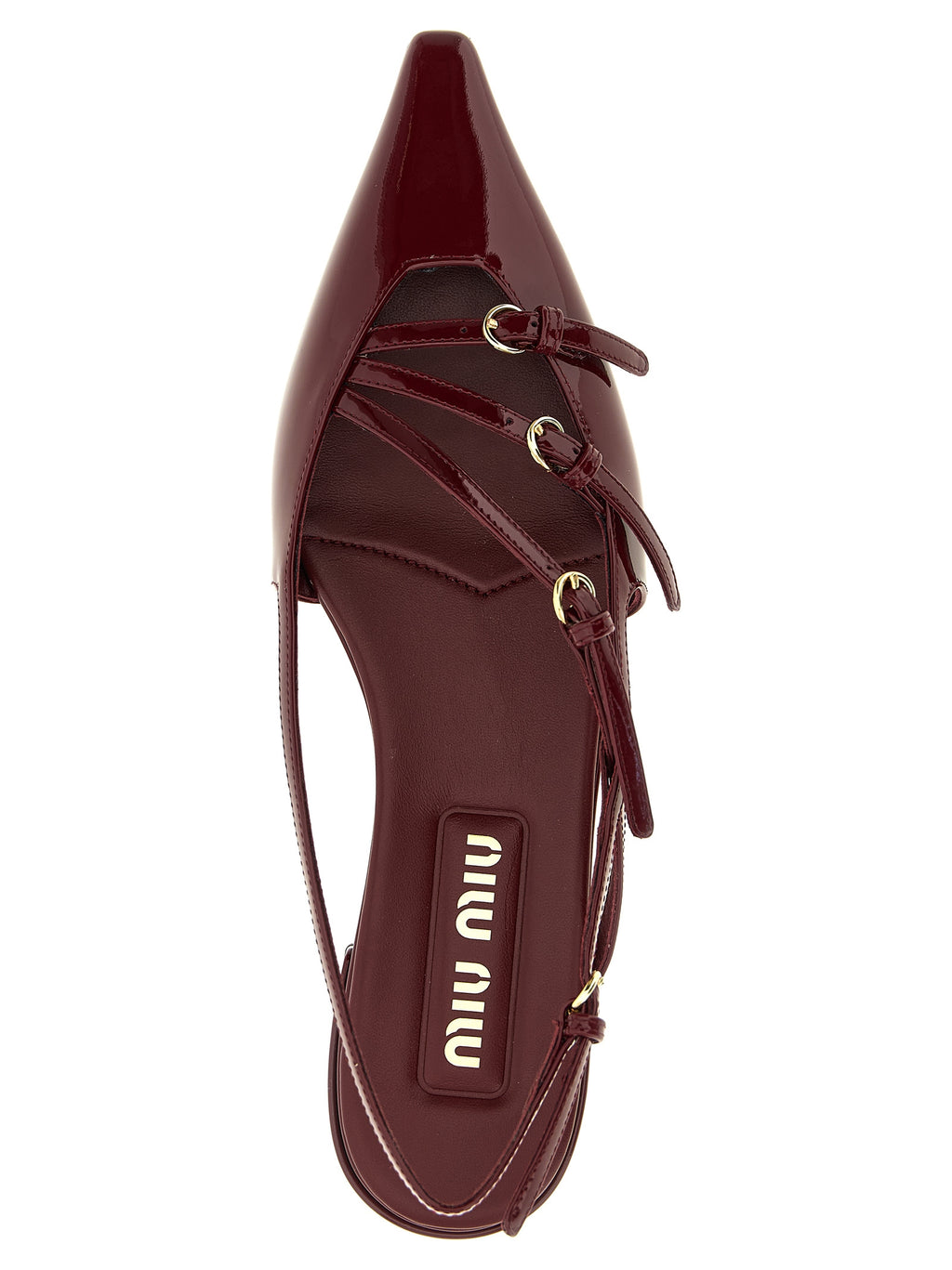Bordeaux Calfskin Ballet Flats