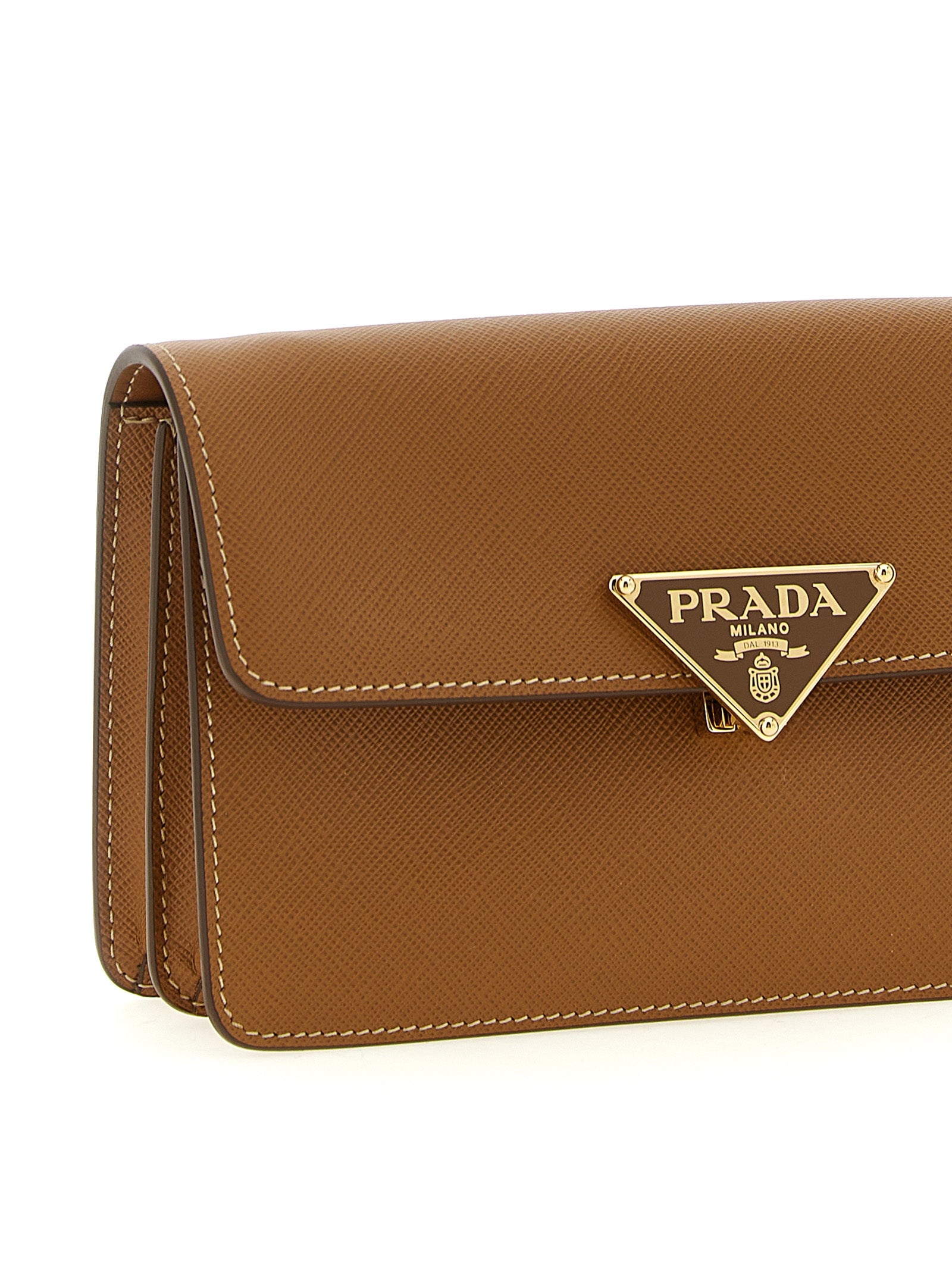 Beige Calfskin Crossbody Bag