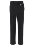 Gray Virgin Wool Dress Pants