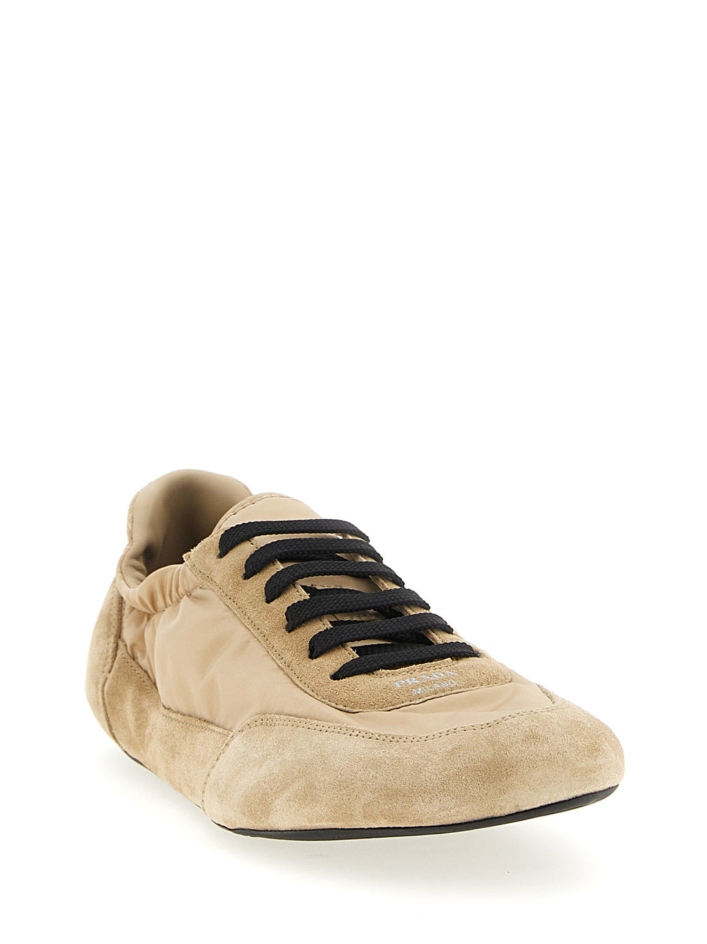 Beige Polyamide Athletic Sneakers