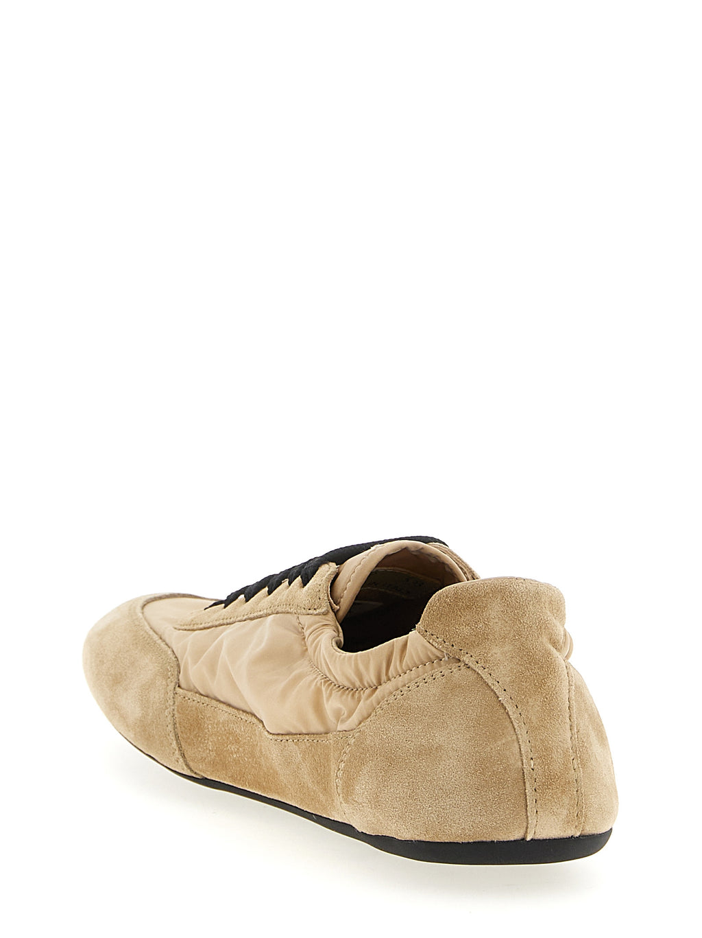 Beige Polyamide Athletic Sneakers