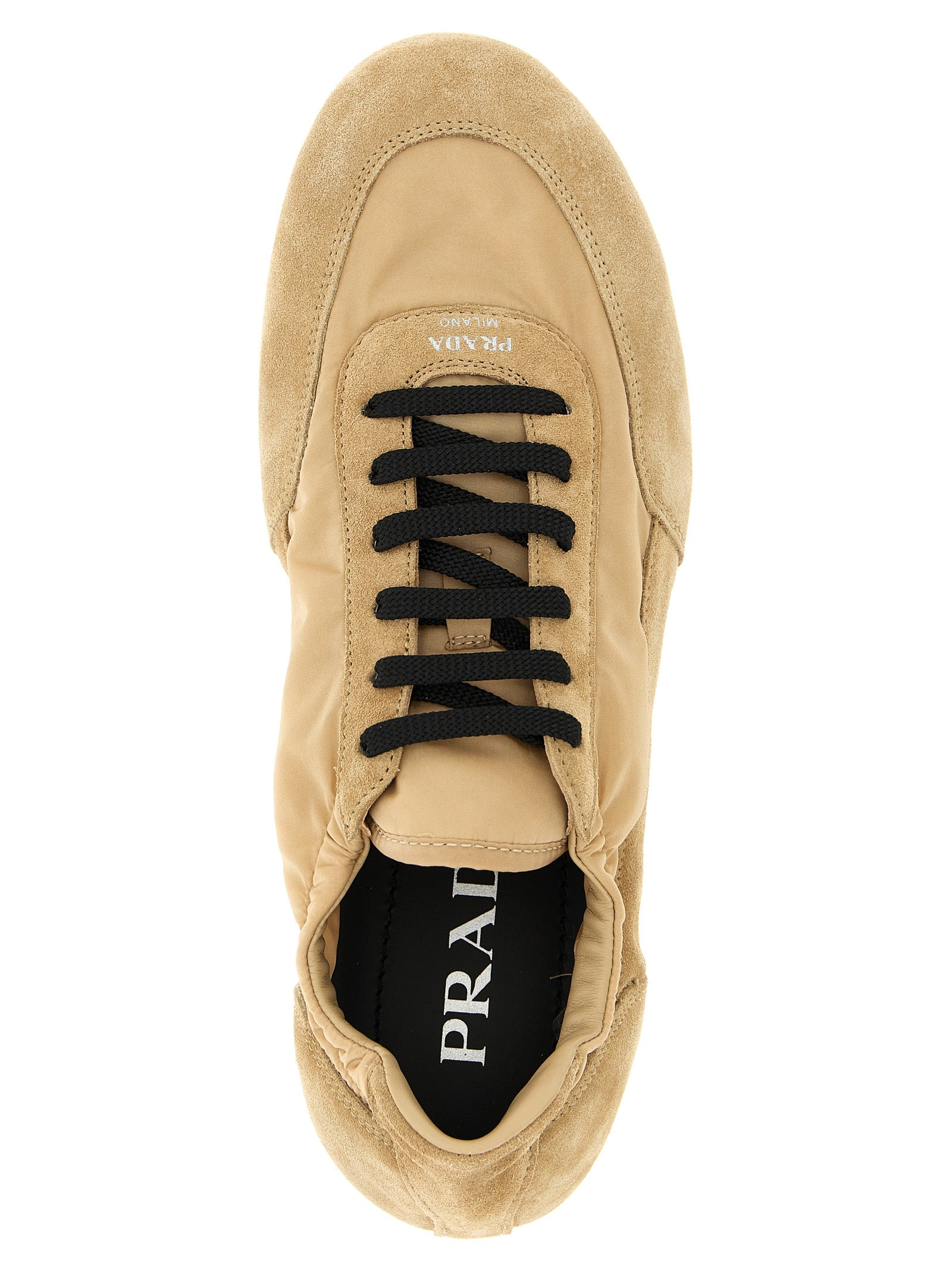 Beige Polyamide Athletic Sneakers