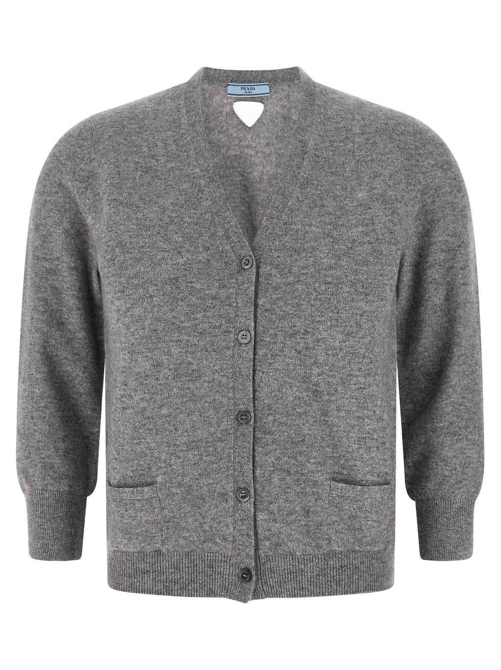 Gray Cashmere Cardigan