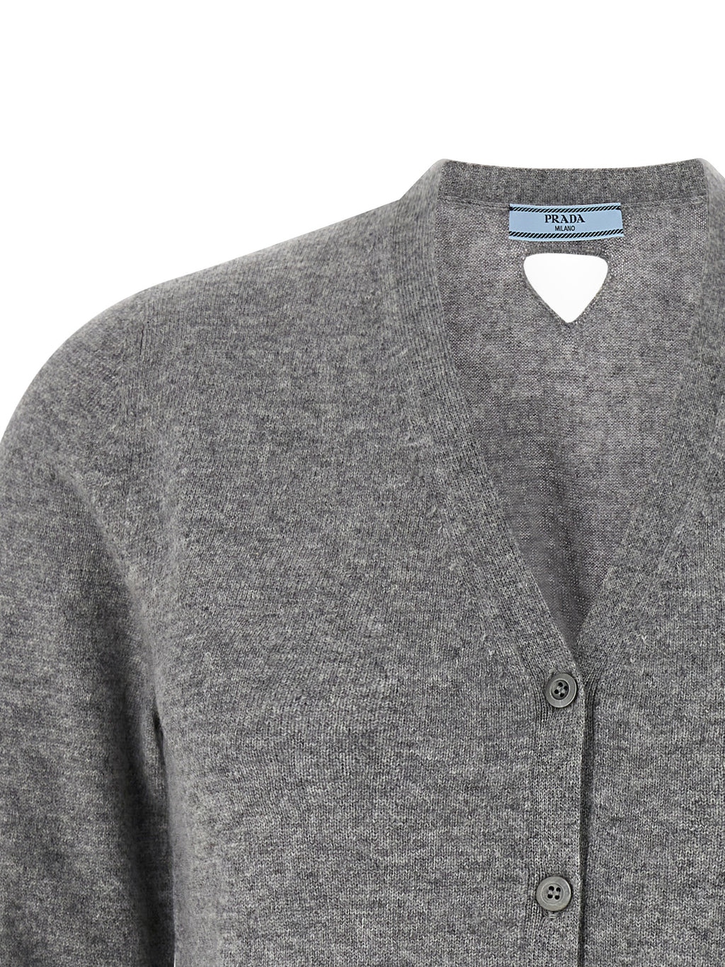 Gray Cashmere Cardigan