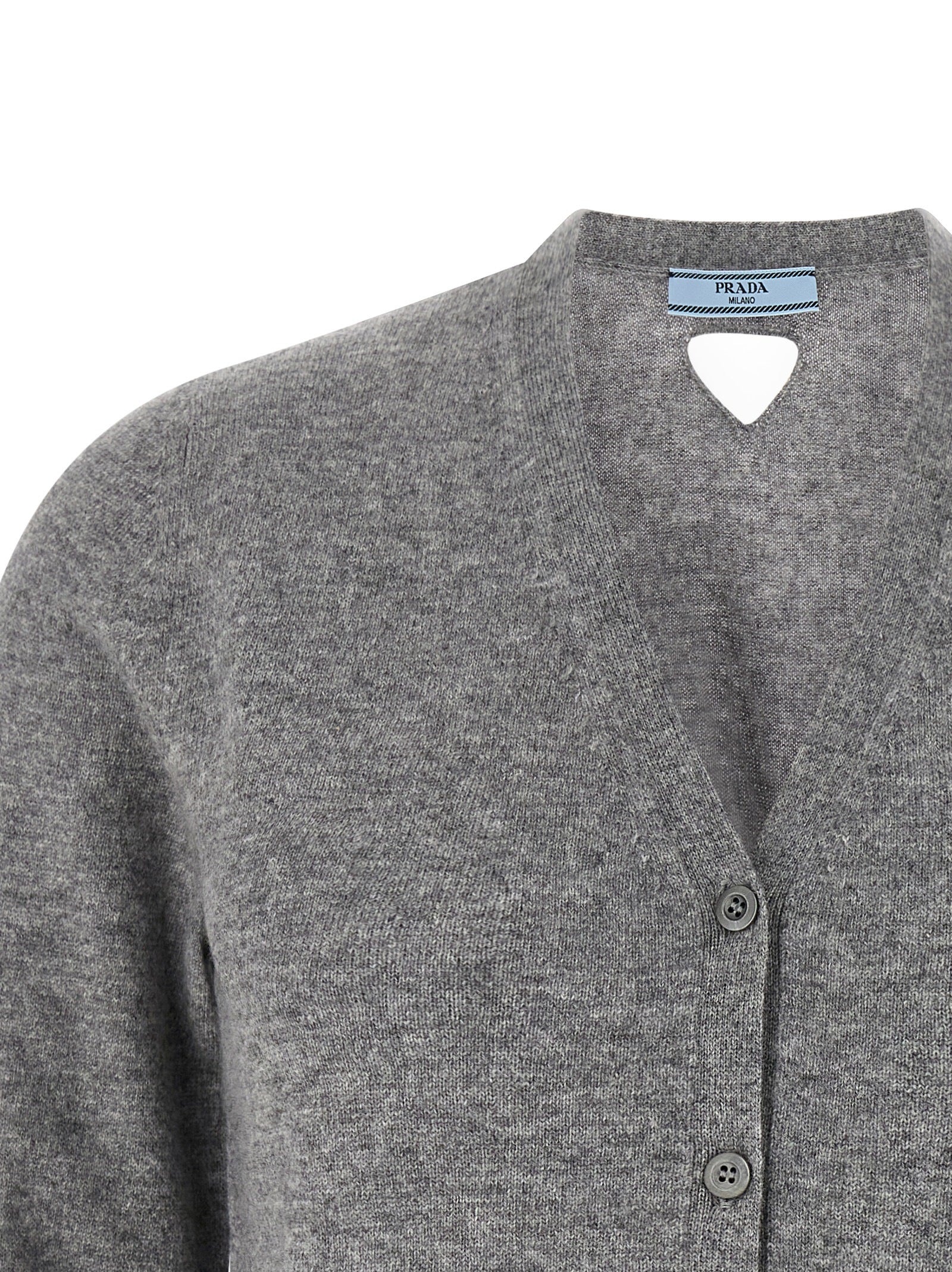 Gray Cashmere Cardigan