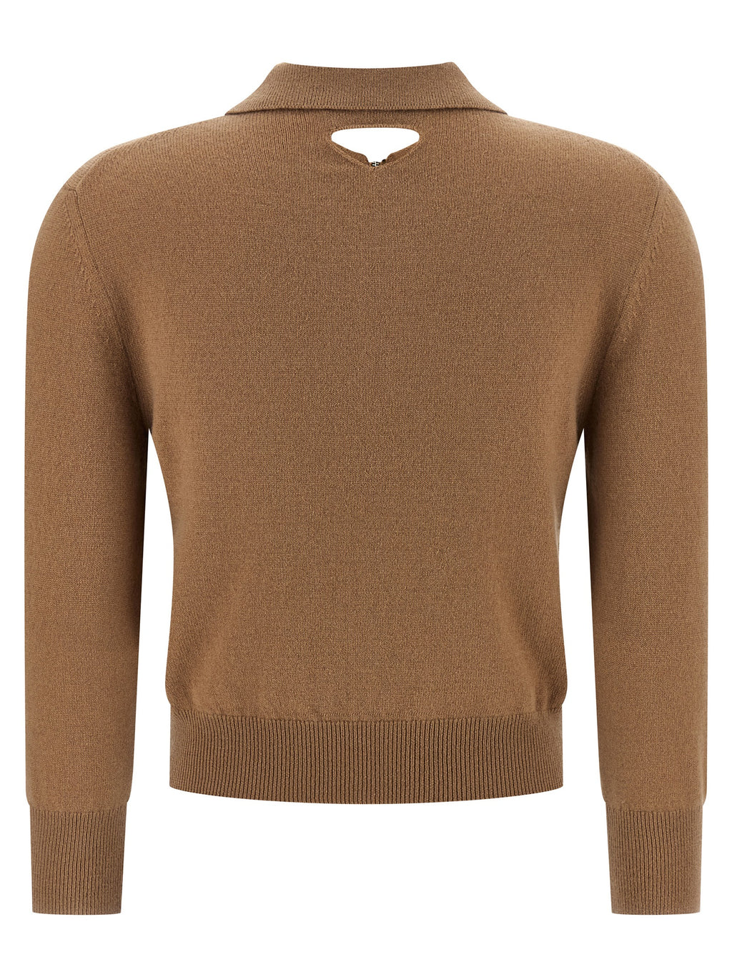 Beige Cashmere Polo Shirt