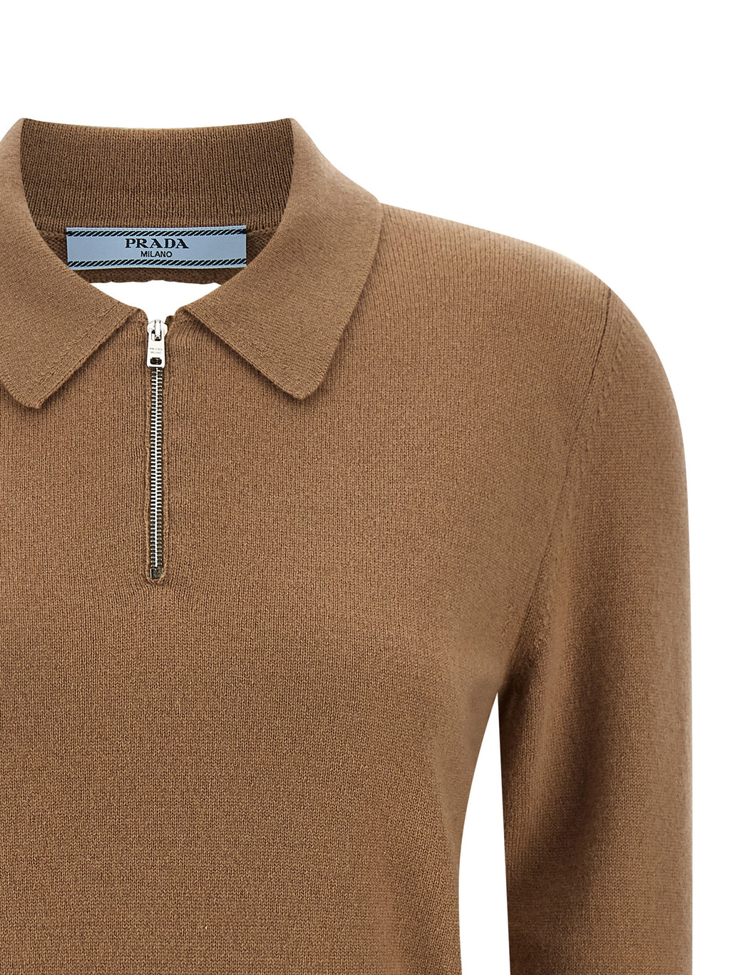 Beige Cashmere Polo Shirt
