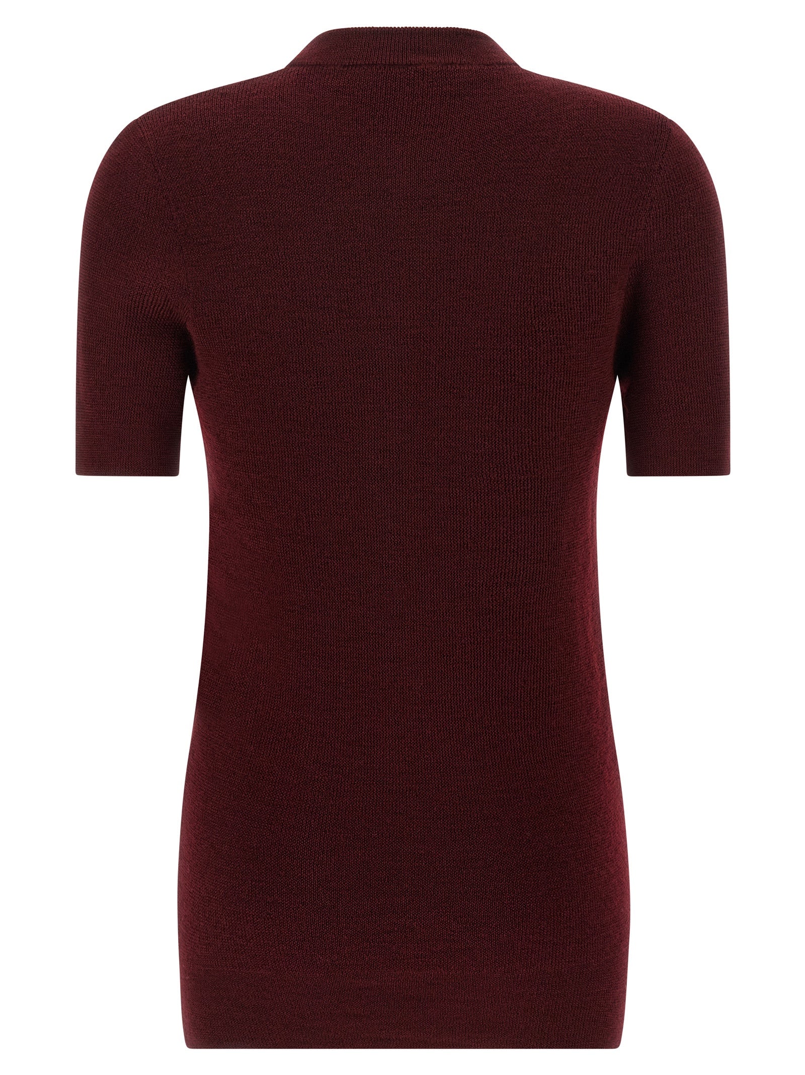 Bordeaux Virgin Wool Cardigan