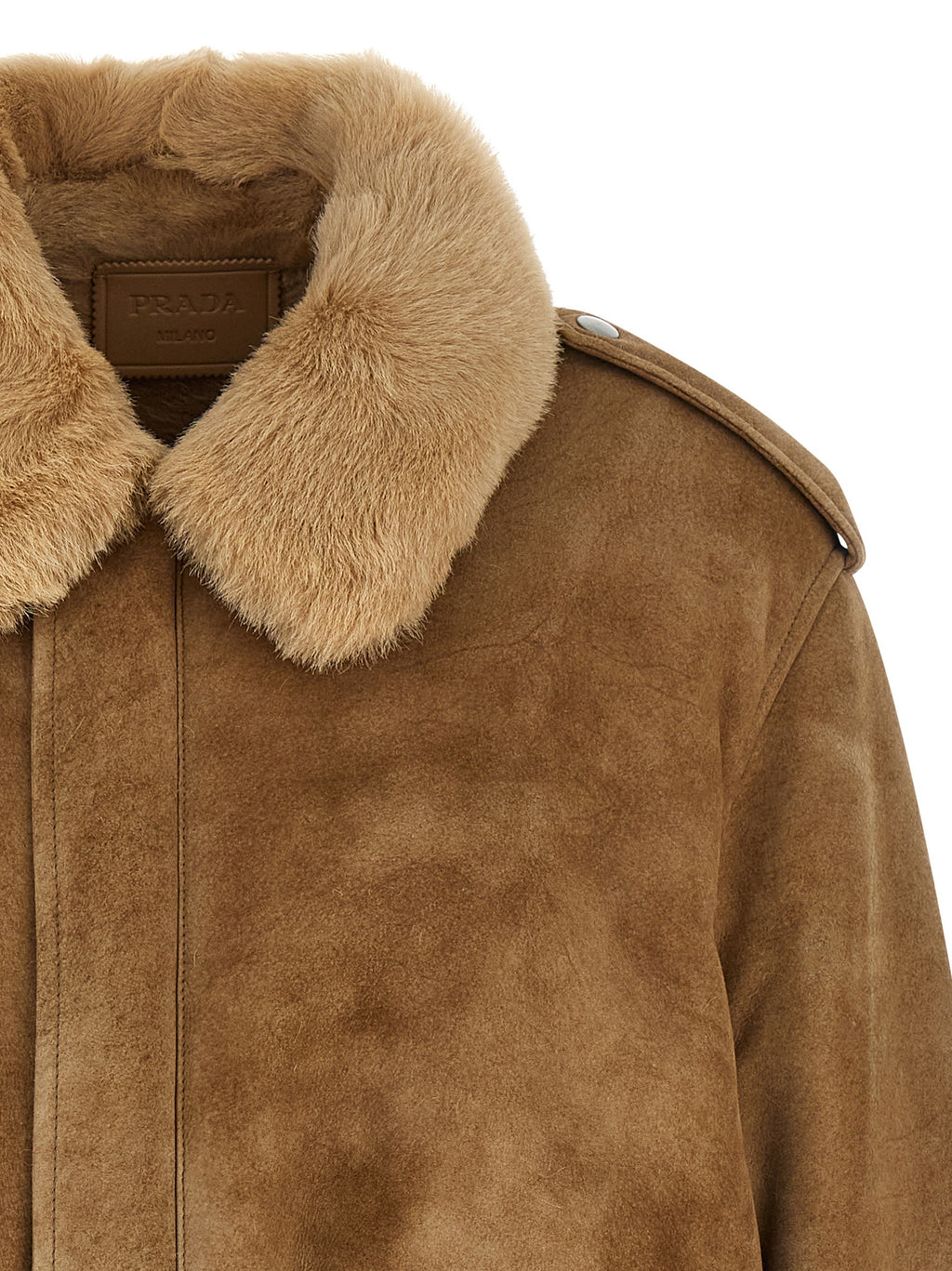 Beige Lamb Leather Bomber