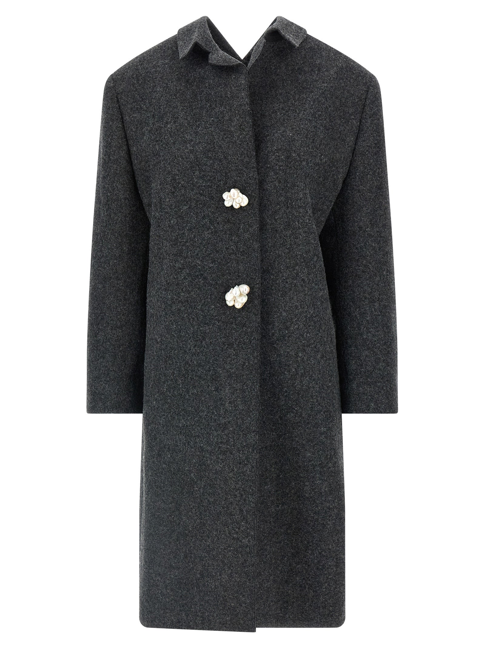 Gray Virgin Wool Coat