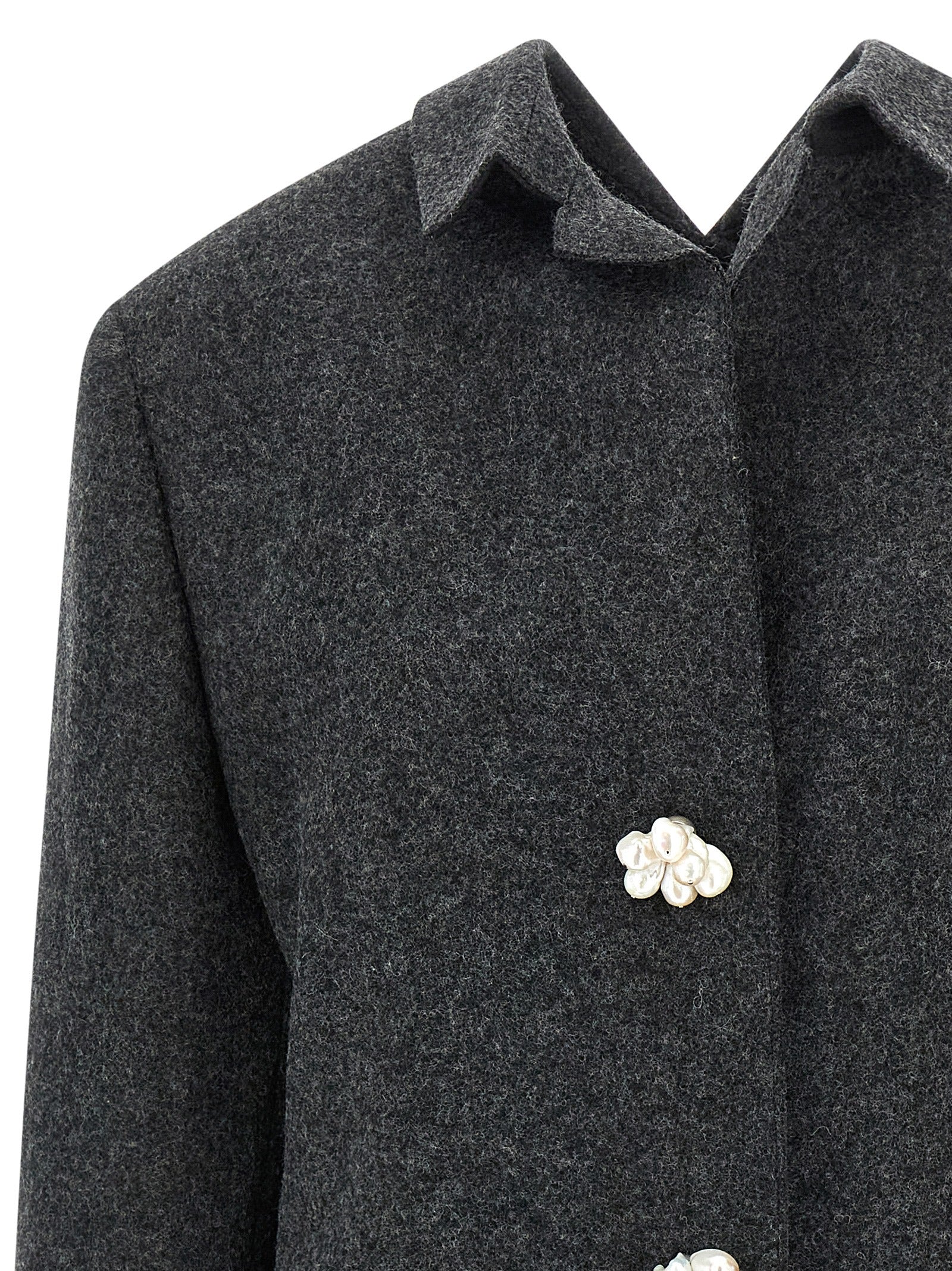 Gray Virgin Wool Coat