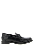 Black Calfskin Slip-On Loafers