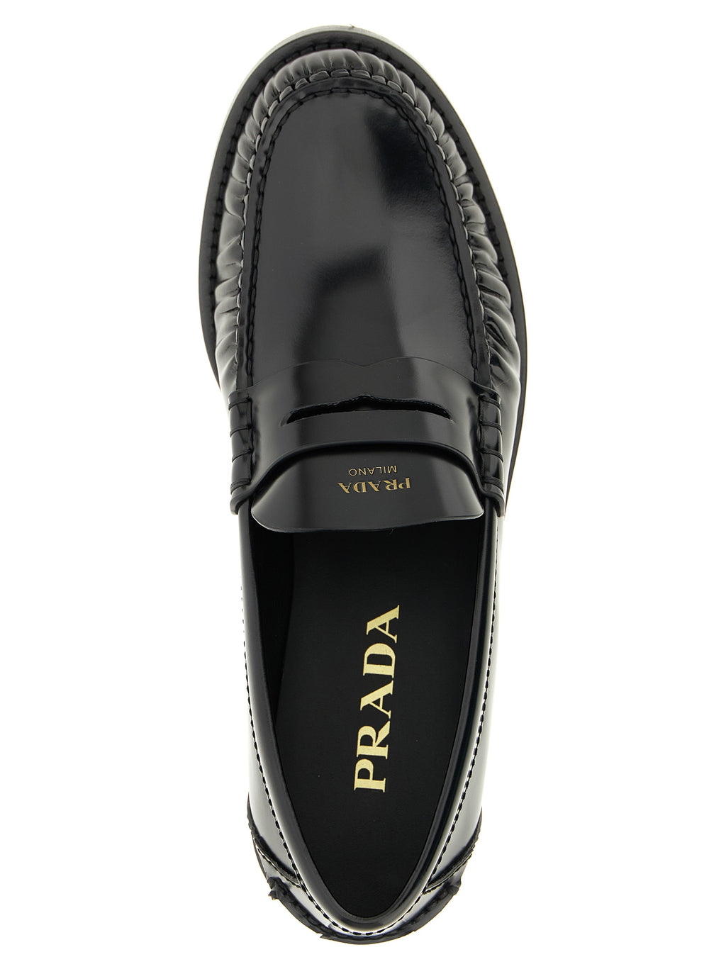 Black Calfskin Slip-On Loafers