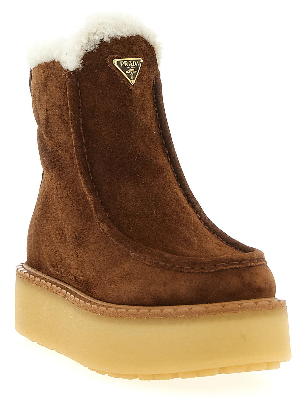 Brown Calfskin Ankle Boots