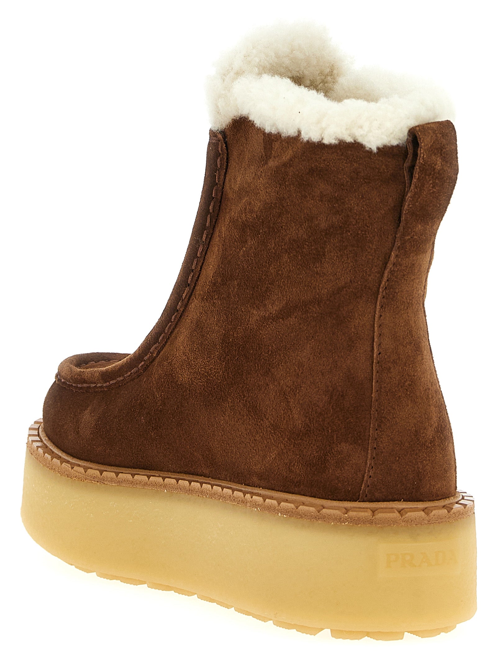 Brown Calfskin Ankle Boots