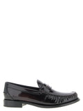 Bordeaux Calfskin Slip-On Loafers