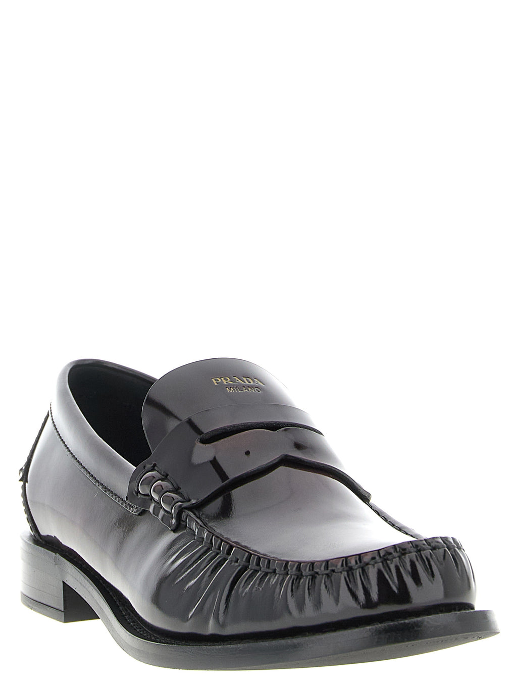 Bordeaux Calfskin Slip-On Loafers