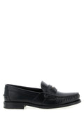 Black Calfskin Slip-On Loafers