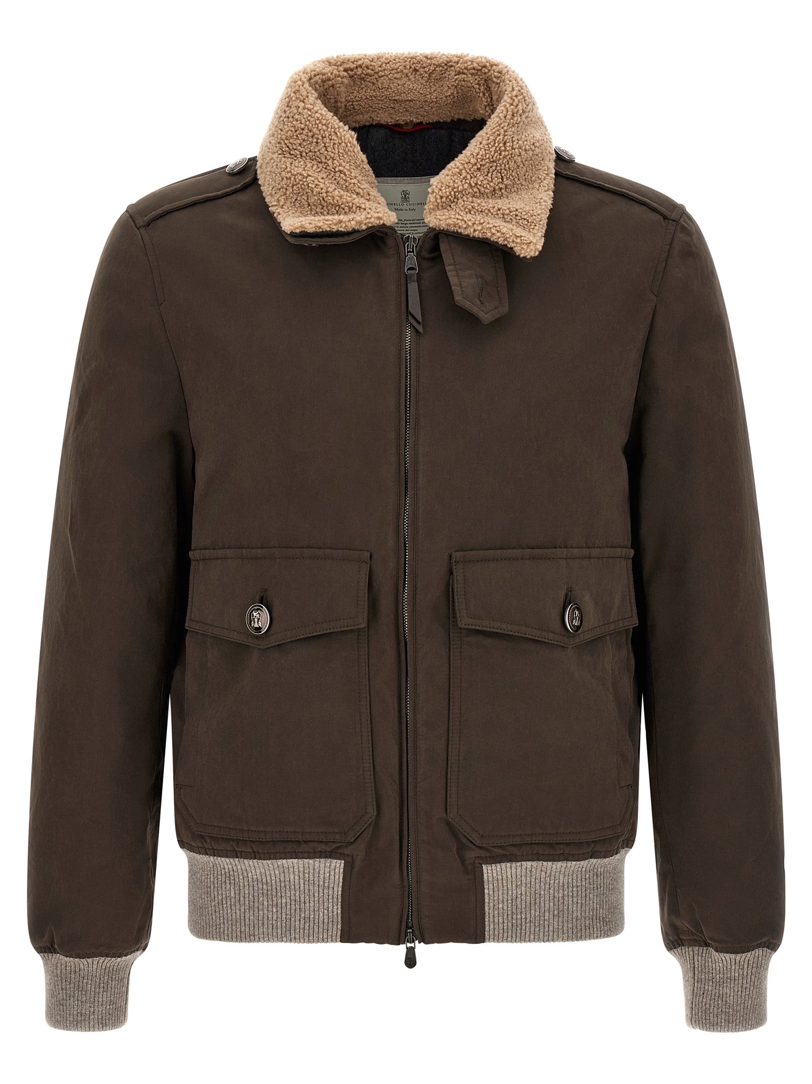 Brown Cotton Bomber