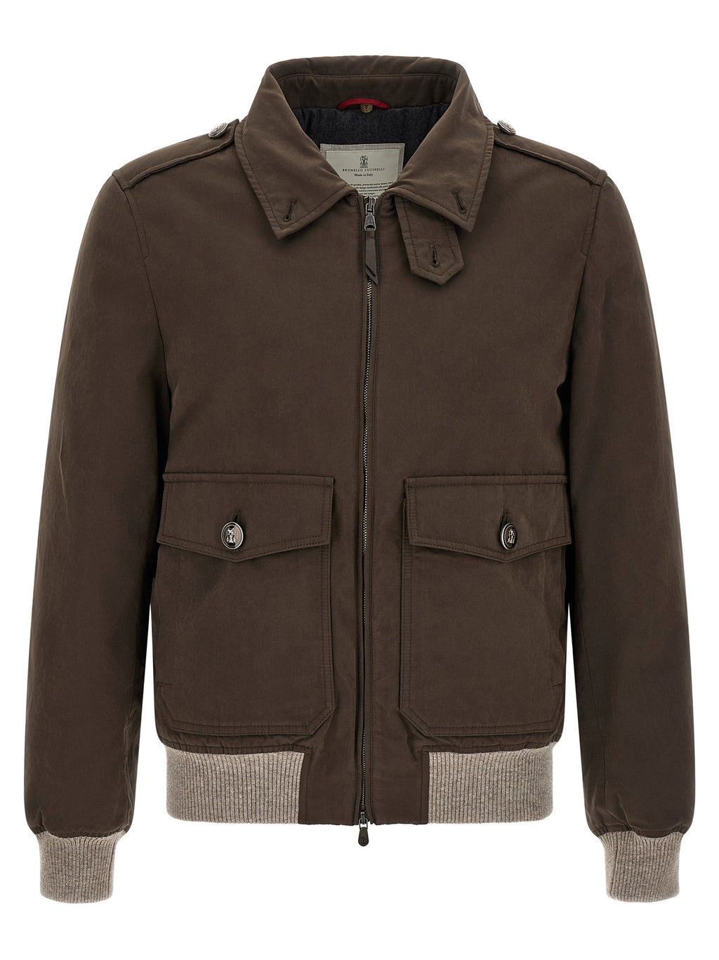 Brown Cotton Bomber
