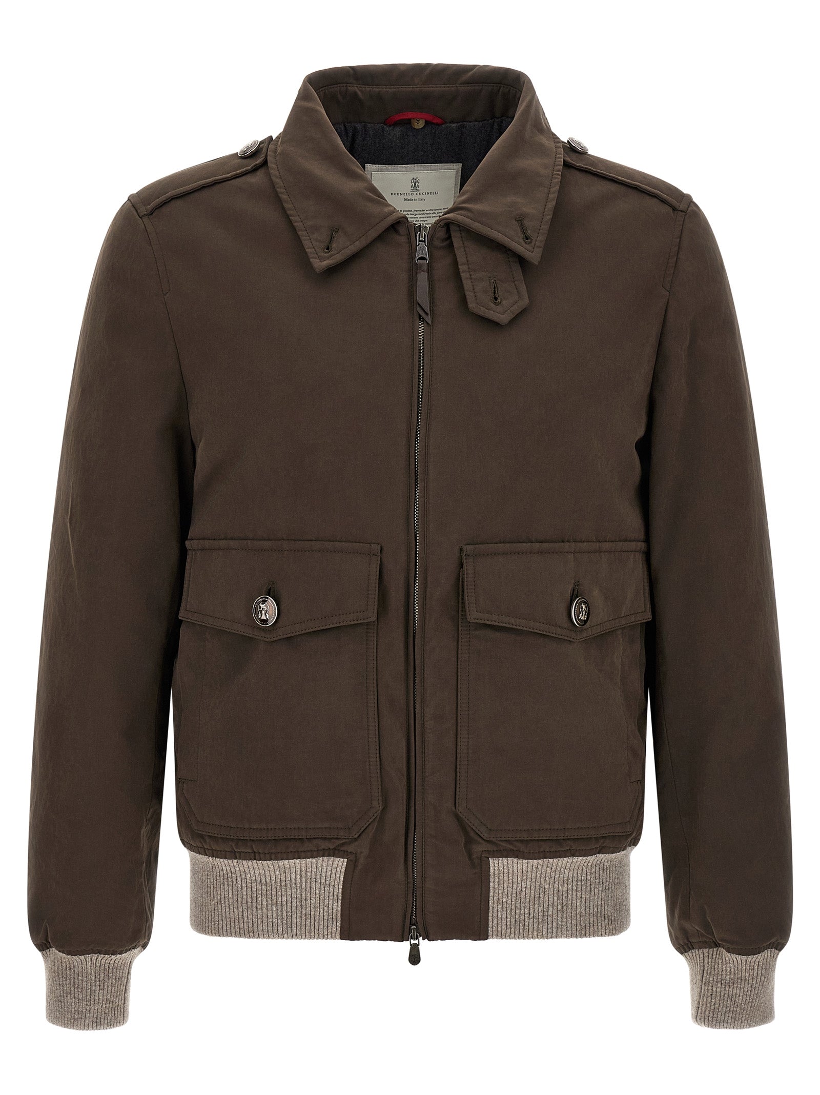 Brown Cotton Bomber