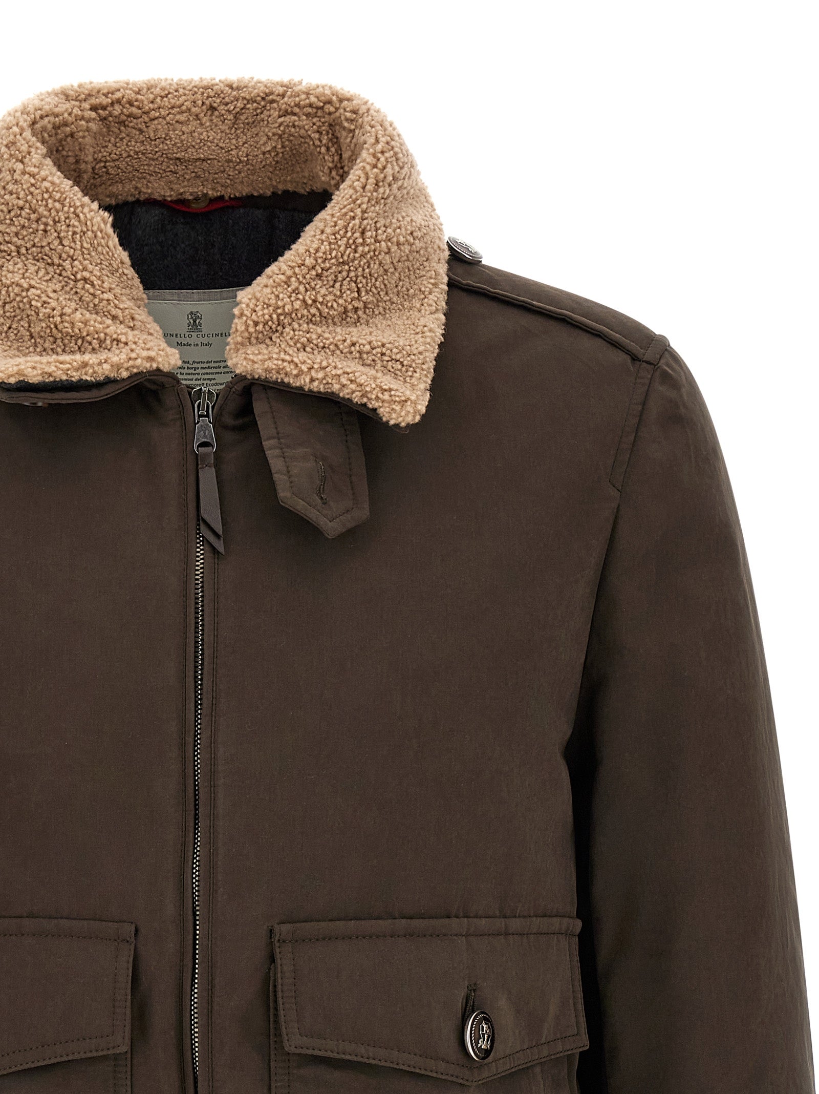 Brown Cotton Bomber