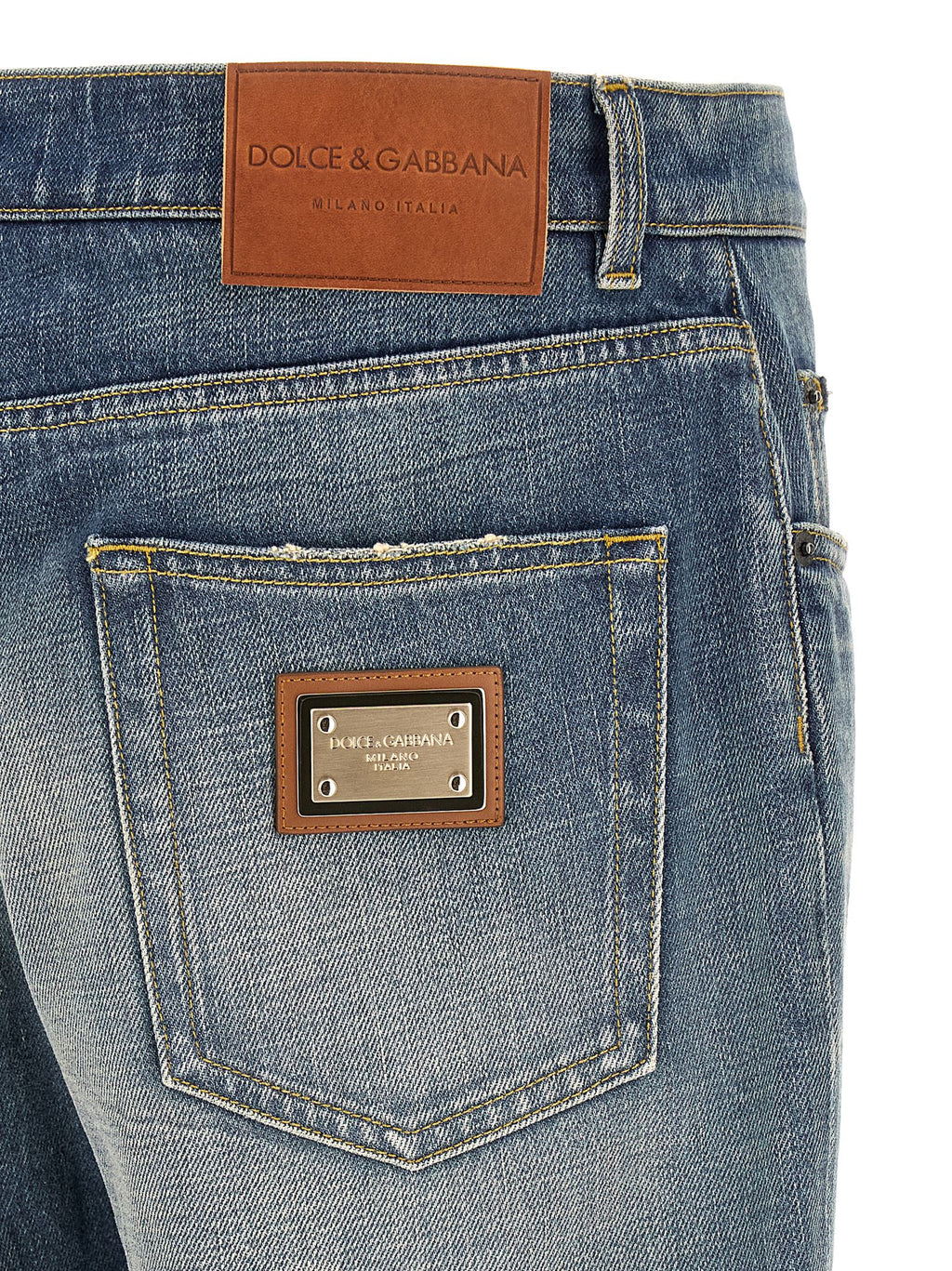Blue Cotton Relaxed Fit Jeans