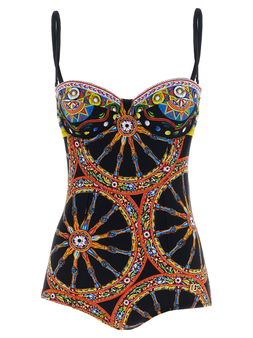 Multicolor Polyamide One-Piece Swimsuit